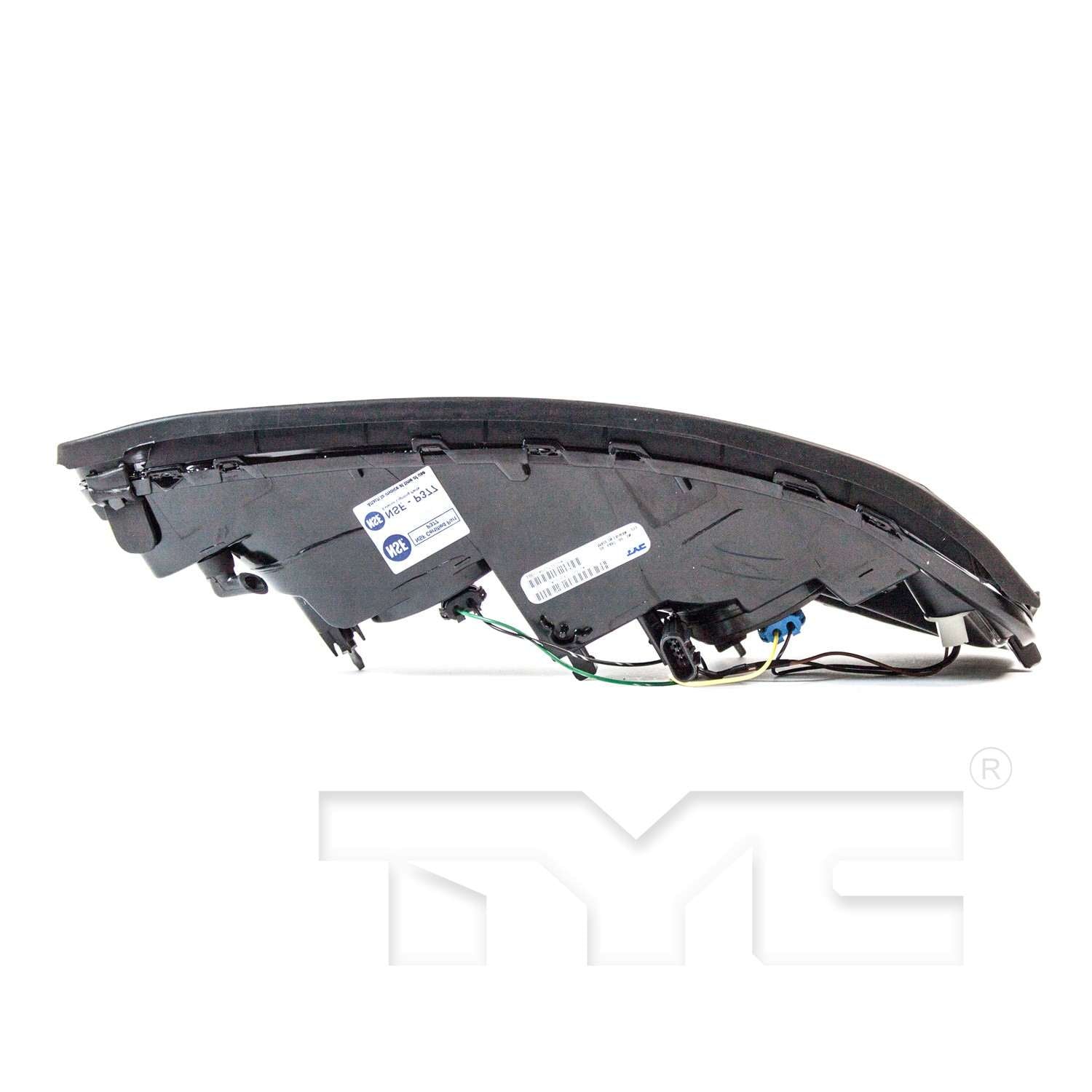 Bottom View of Left Headlight Assembly TYC 20-6488-00-9