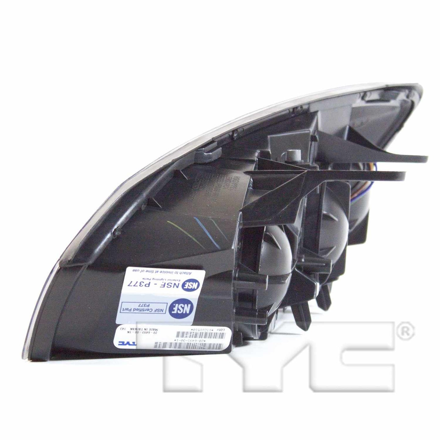 Connector View of Headlight Assembly TYC 20-6493-00-9