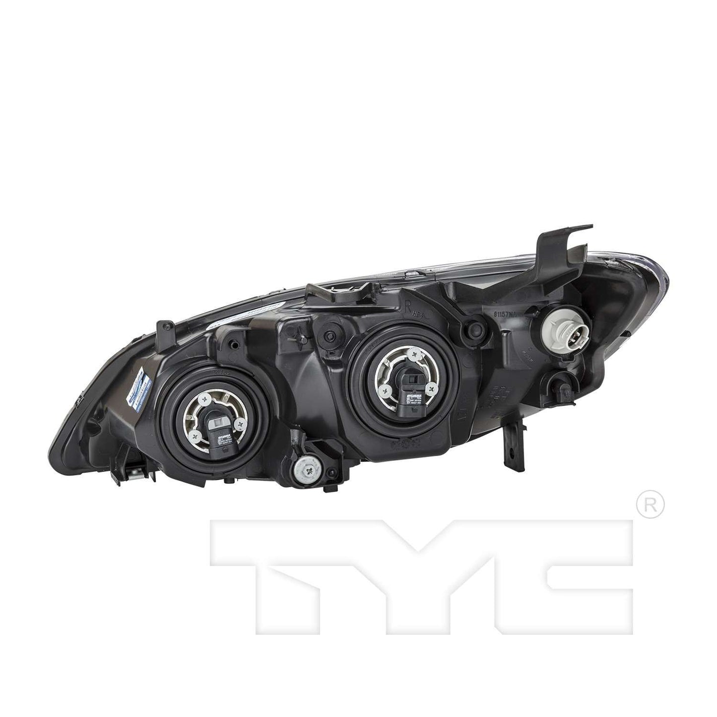 Back View of Right Headlight Assembly TYC 20-6499-00