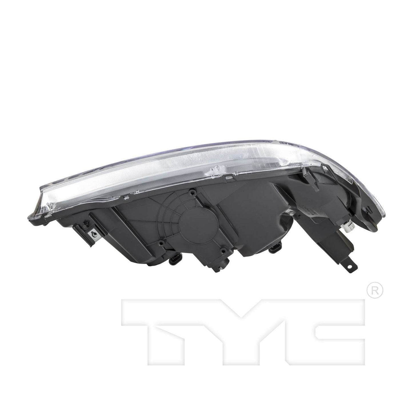 Bottom View of Left Headlight Assembly TYC 20-6500-00