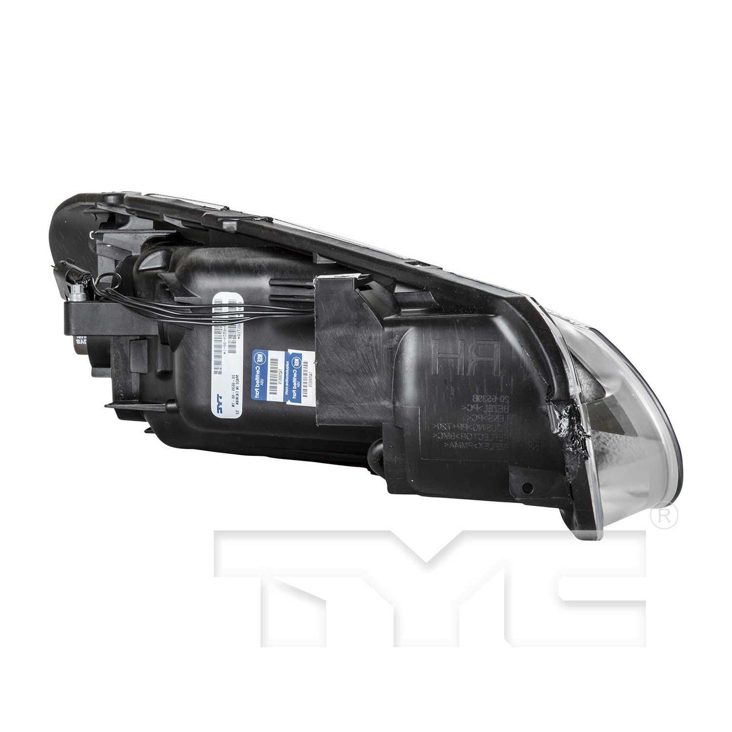 Angle View of Left Headlight Assembly TYC 20-6540-00