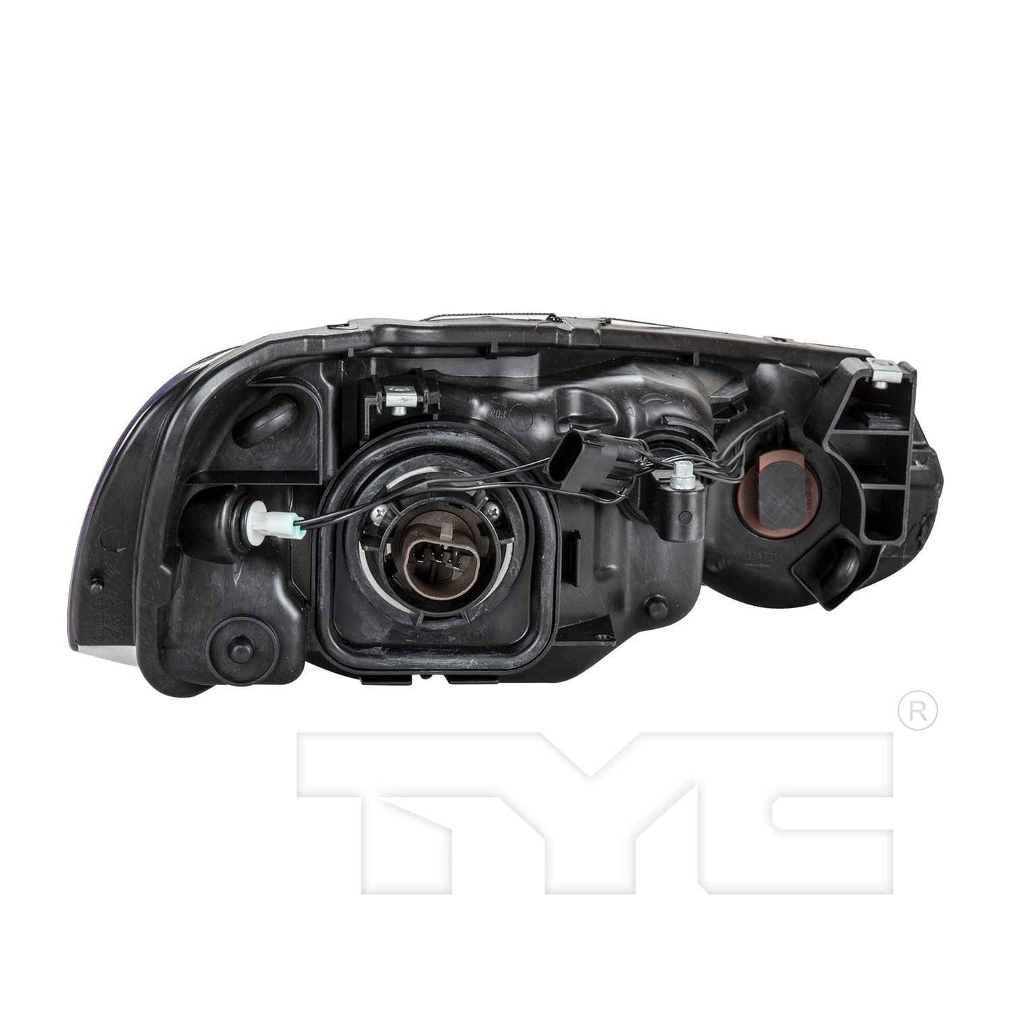 Back View of Left Headlight Assembly TYC 20-6540-00