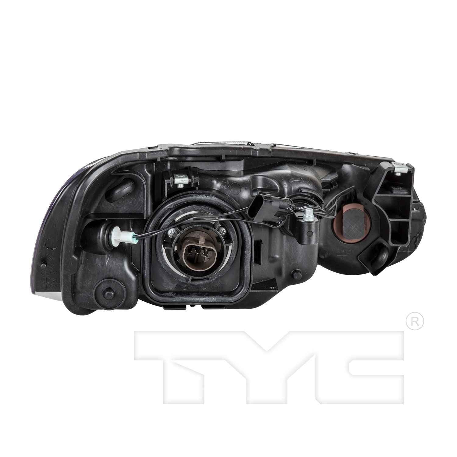 Back View of Left Headlight Assembly TYC 20-6540-00