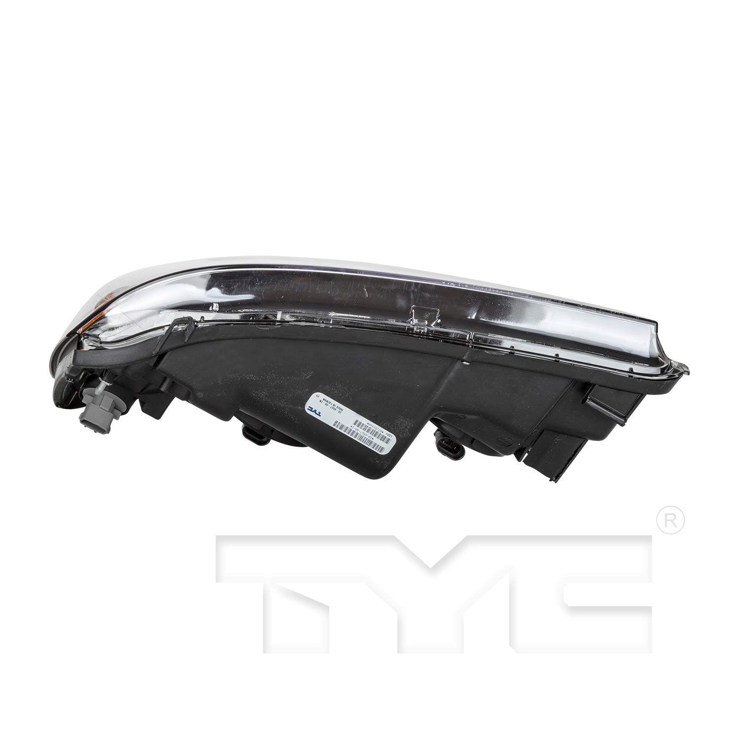 Bottom View of Right Headlight Assembly TYC 20-6567-00