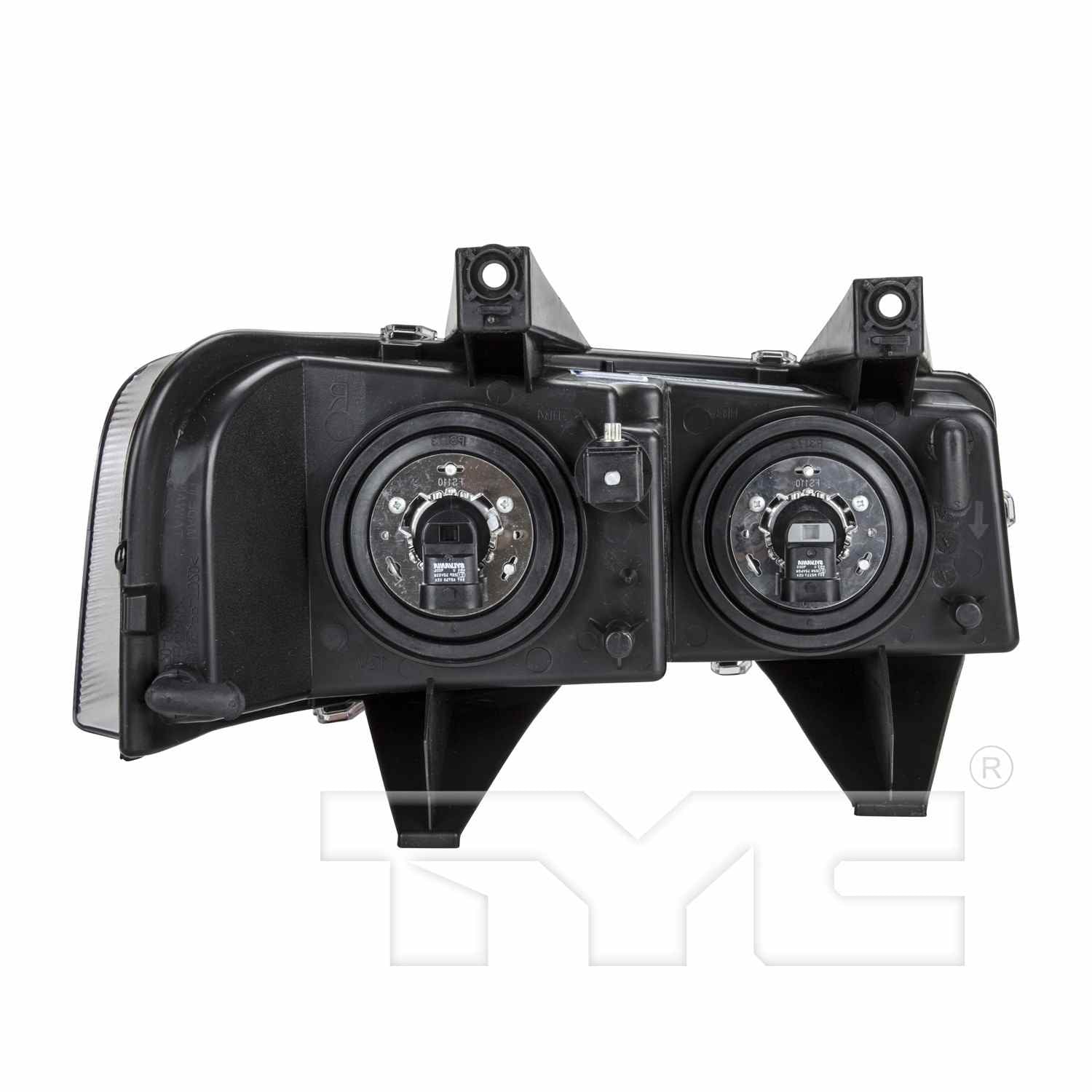 Back View of Left Headlight Assembly TYC 20-6582-00