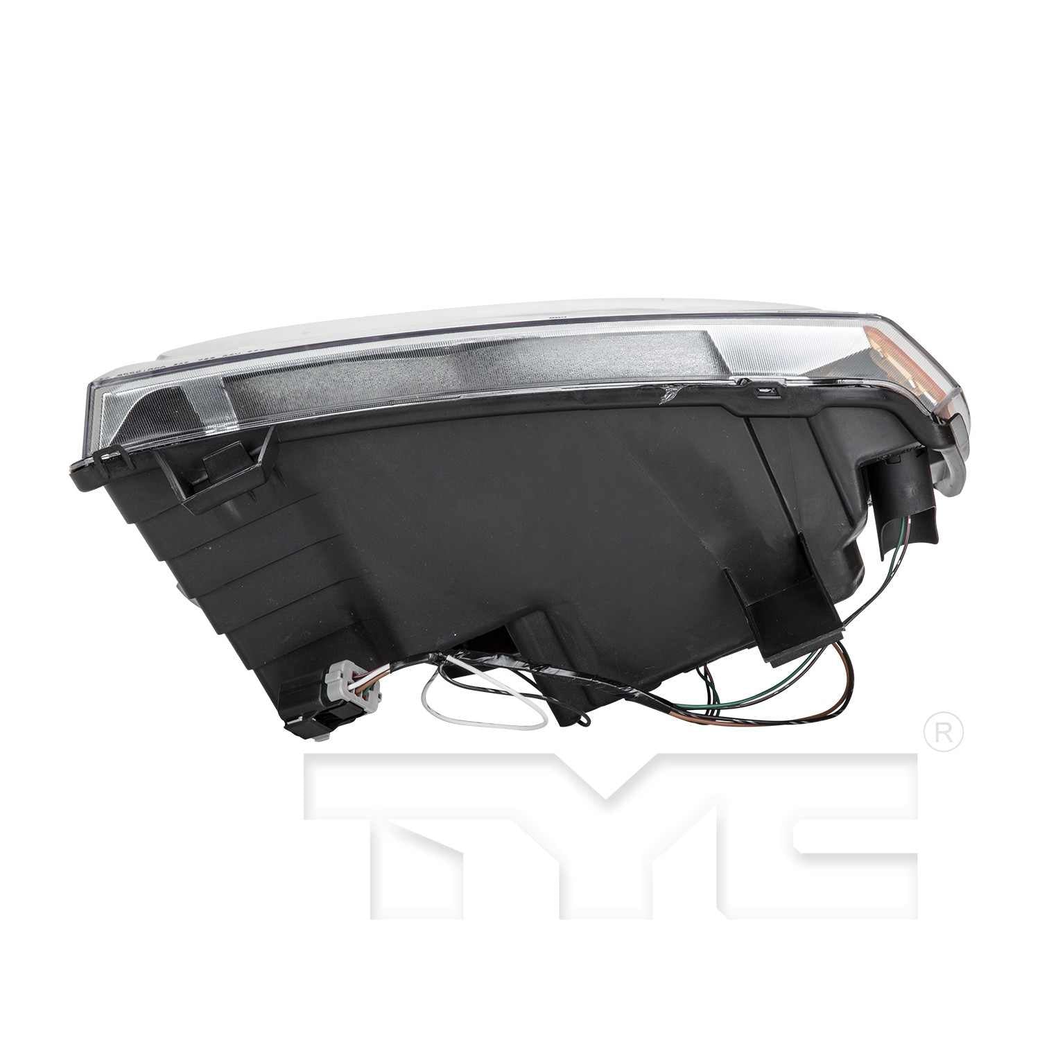 Bottom View of Left Headlight Assembly TYC 20-6590-00