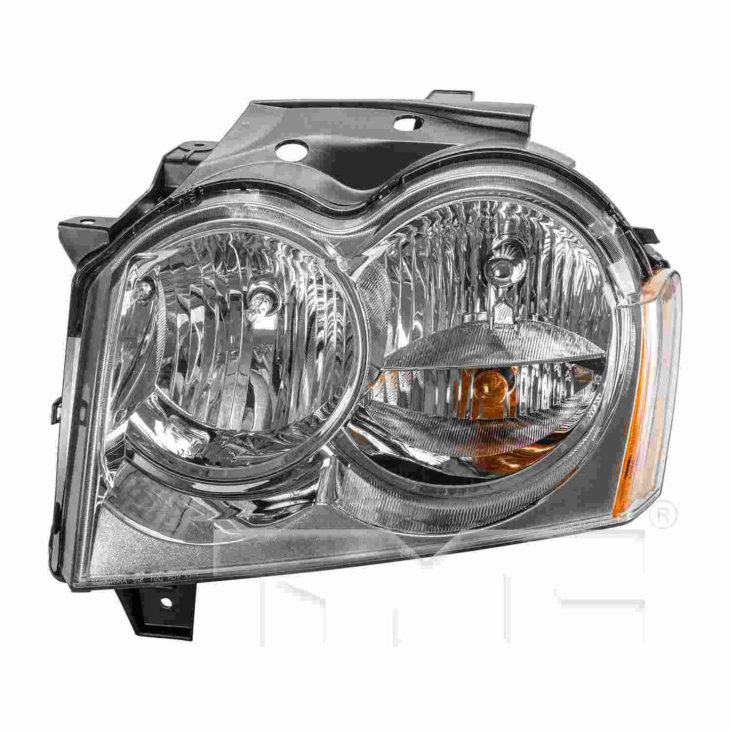 Front View of Left Headlight Assembly TYC 20-6590-00