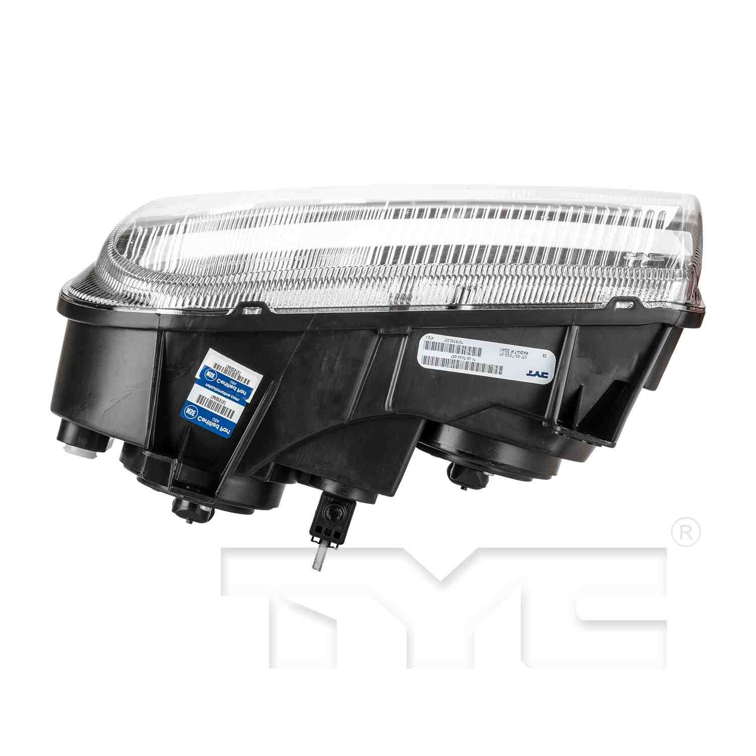 Top View of Headlight Assembly TYC 20-6638-00