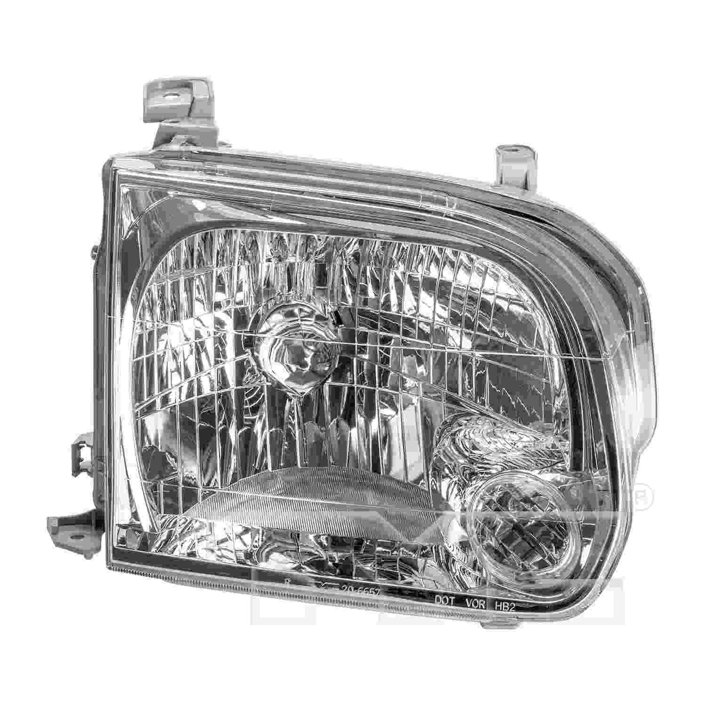 Front View of Headlight Assembly TYC 20-6657-00