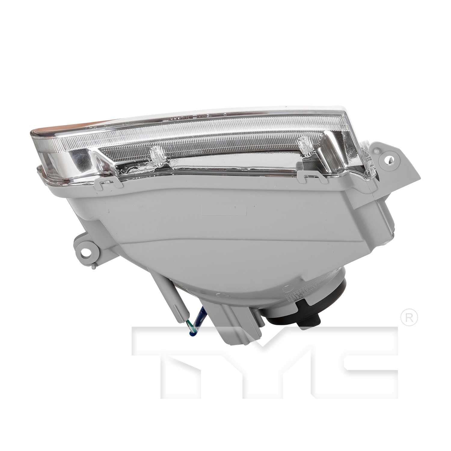 Bottom View of Left Headlight Assembly TYC 20-6658-00