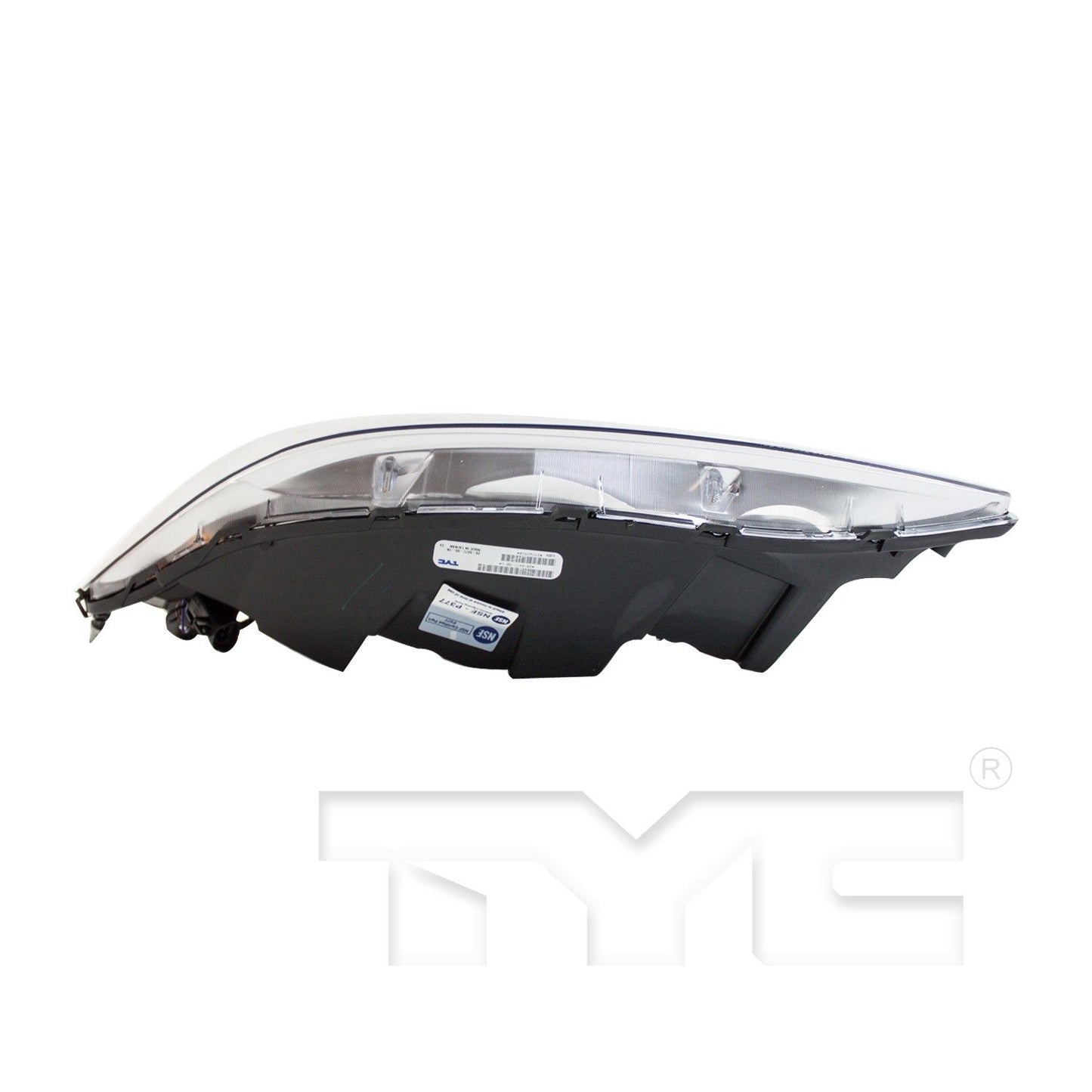 Bottom View of Right Headlight Assembly TYC 20-6677-00