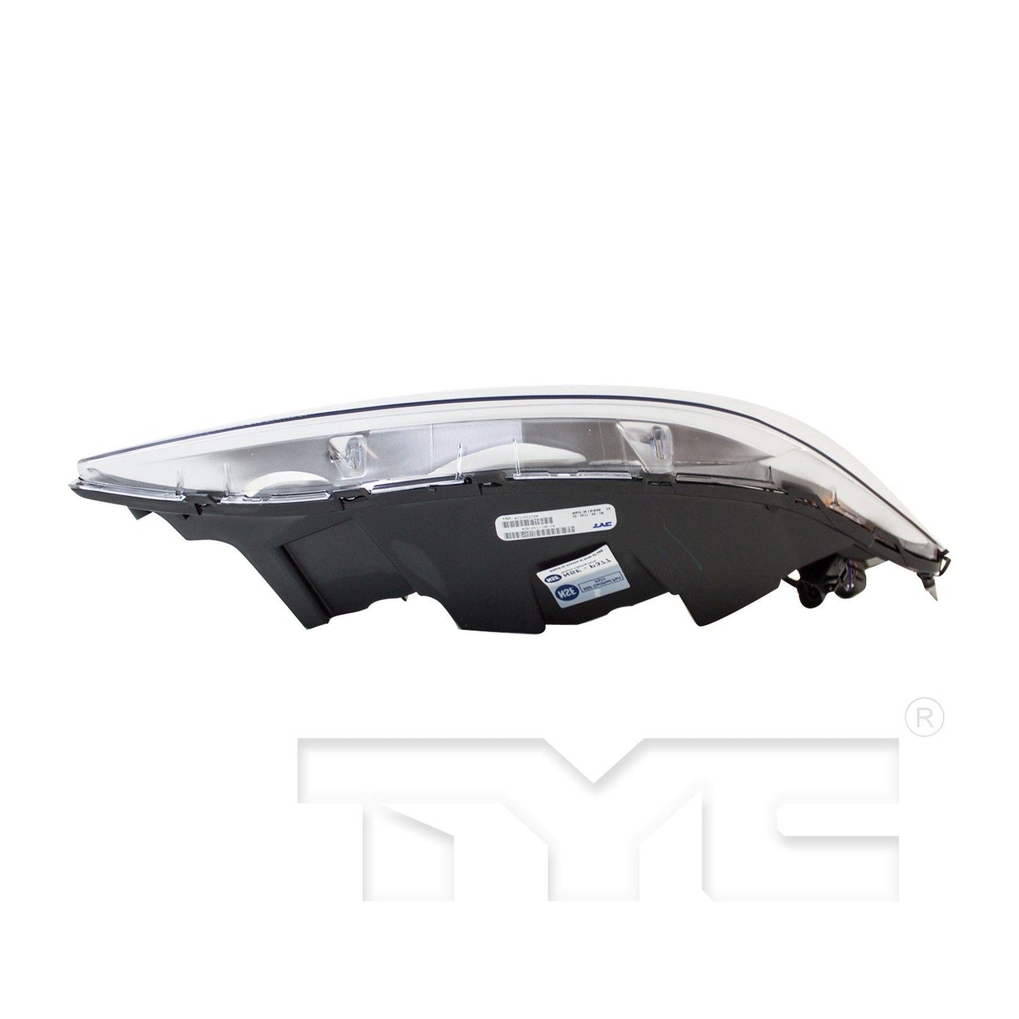 Bottom View of Left Headlight Assembly TYC 20-6678-00