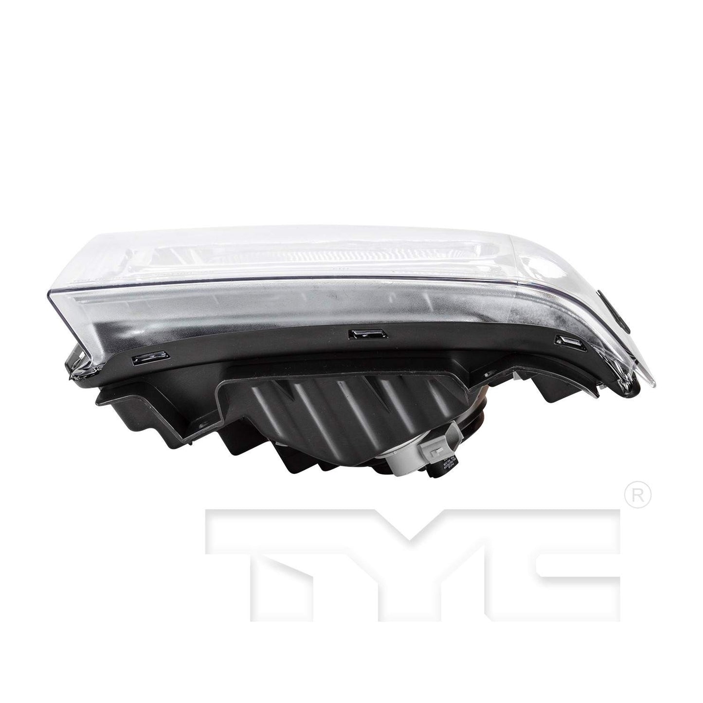 Bottom View of Left Headlight Assembly TYC 20-6700-00