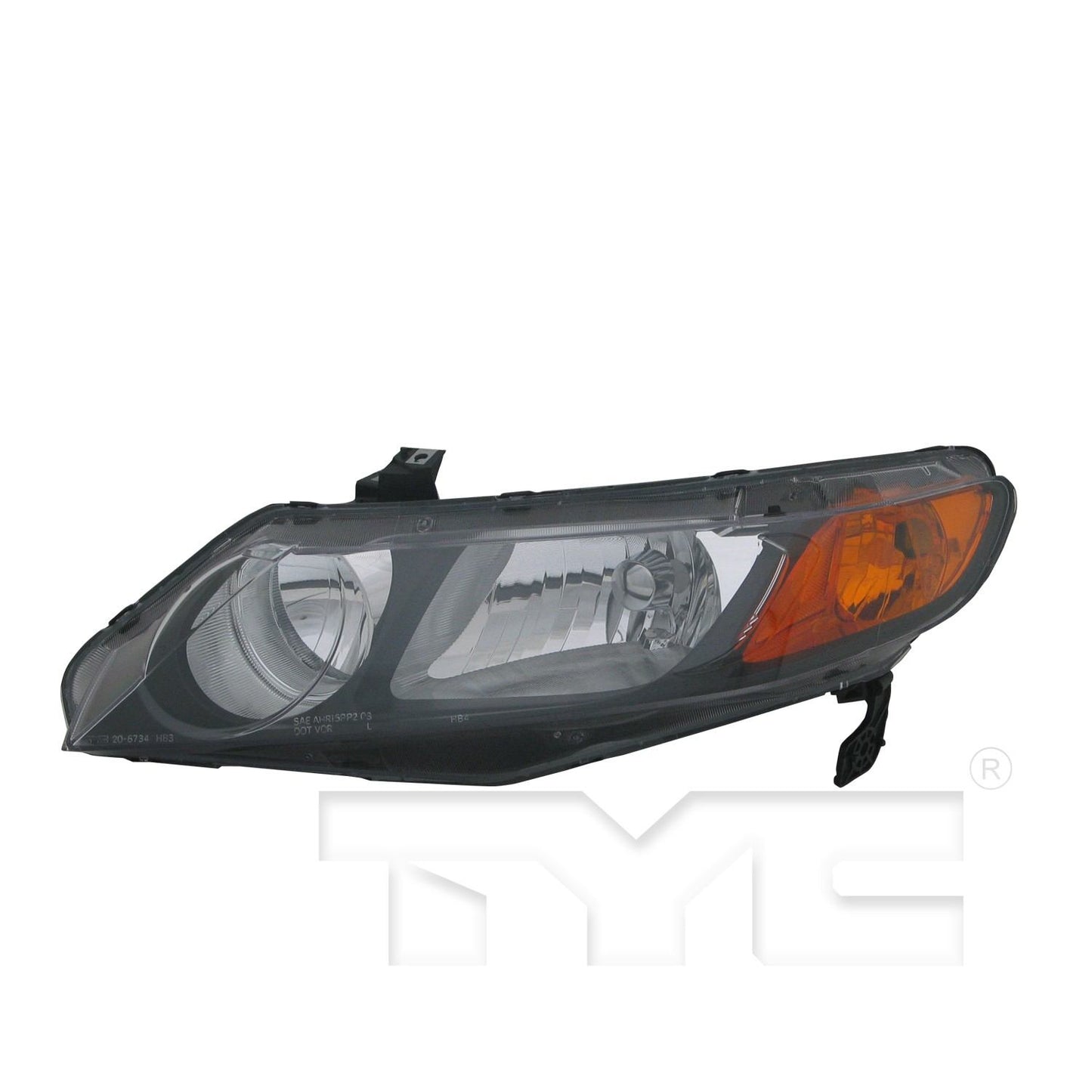 Front View of Right Headlight Assembly TYC 20-6733-01