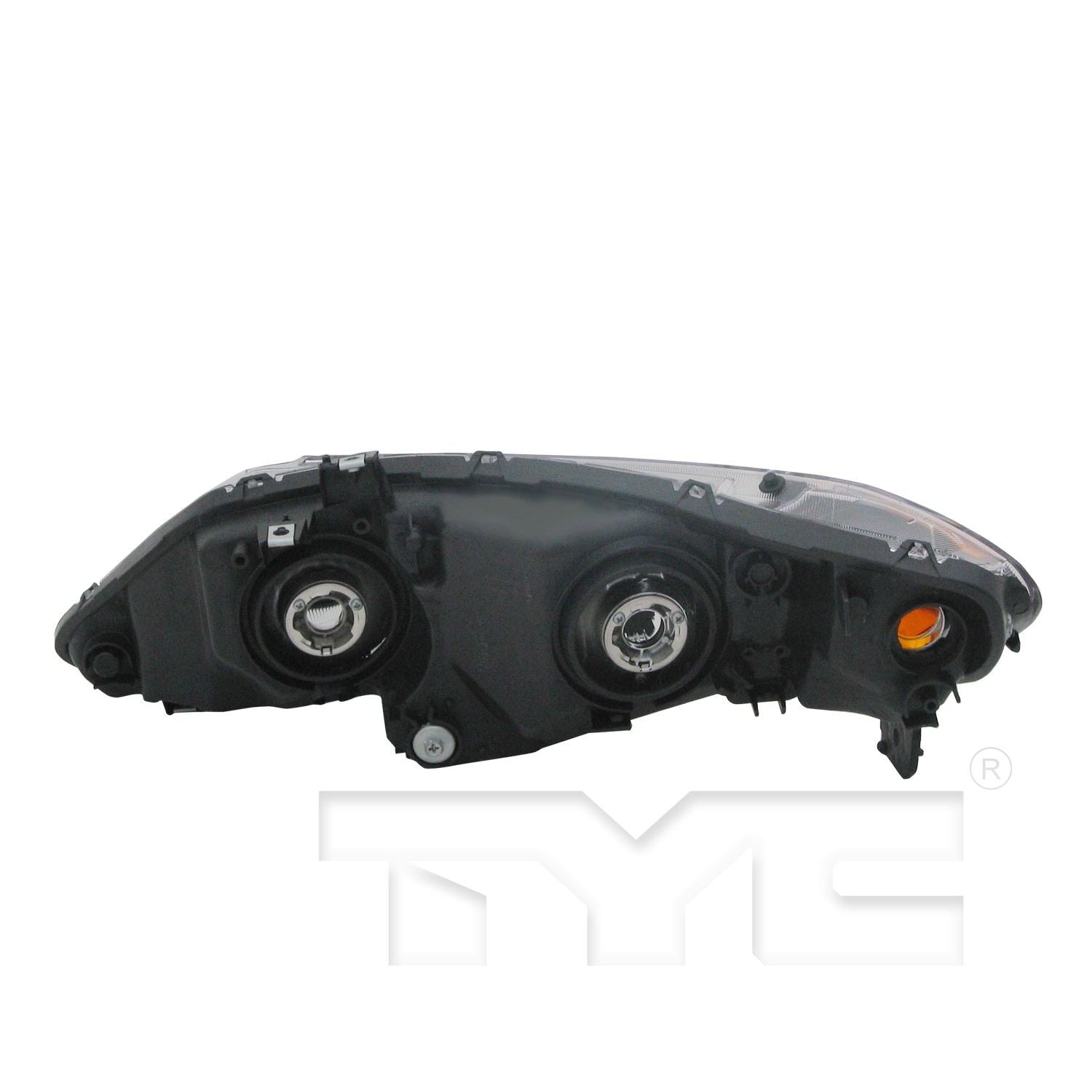 Back View of Left Headlight Assembly TYC 20-6734-01