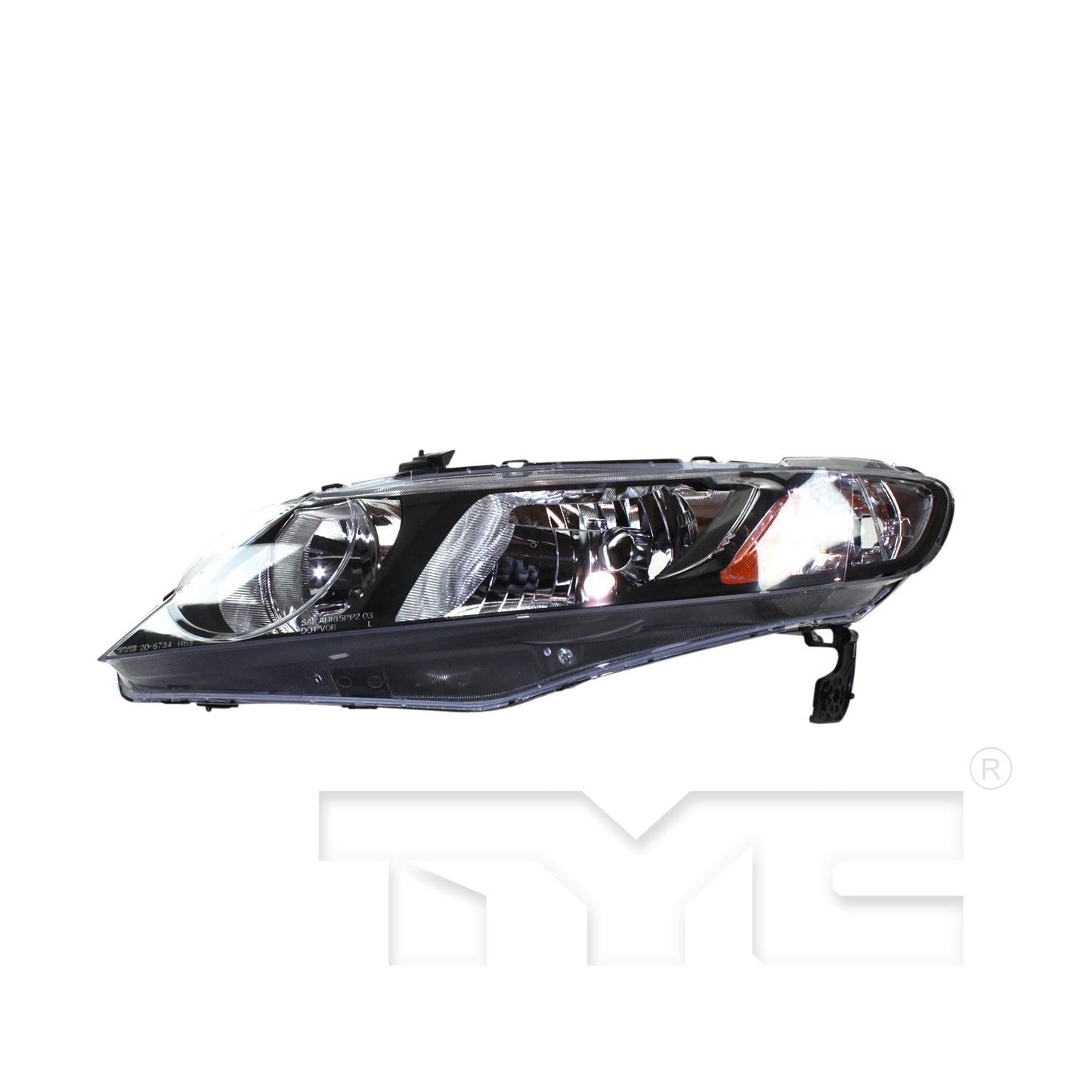 Front View of Headlight Assembly TYC 20-6734-91-9