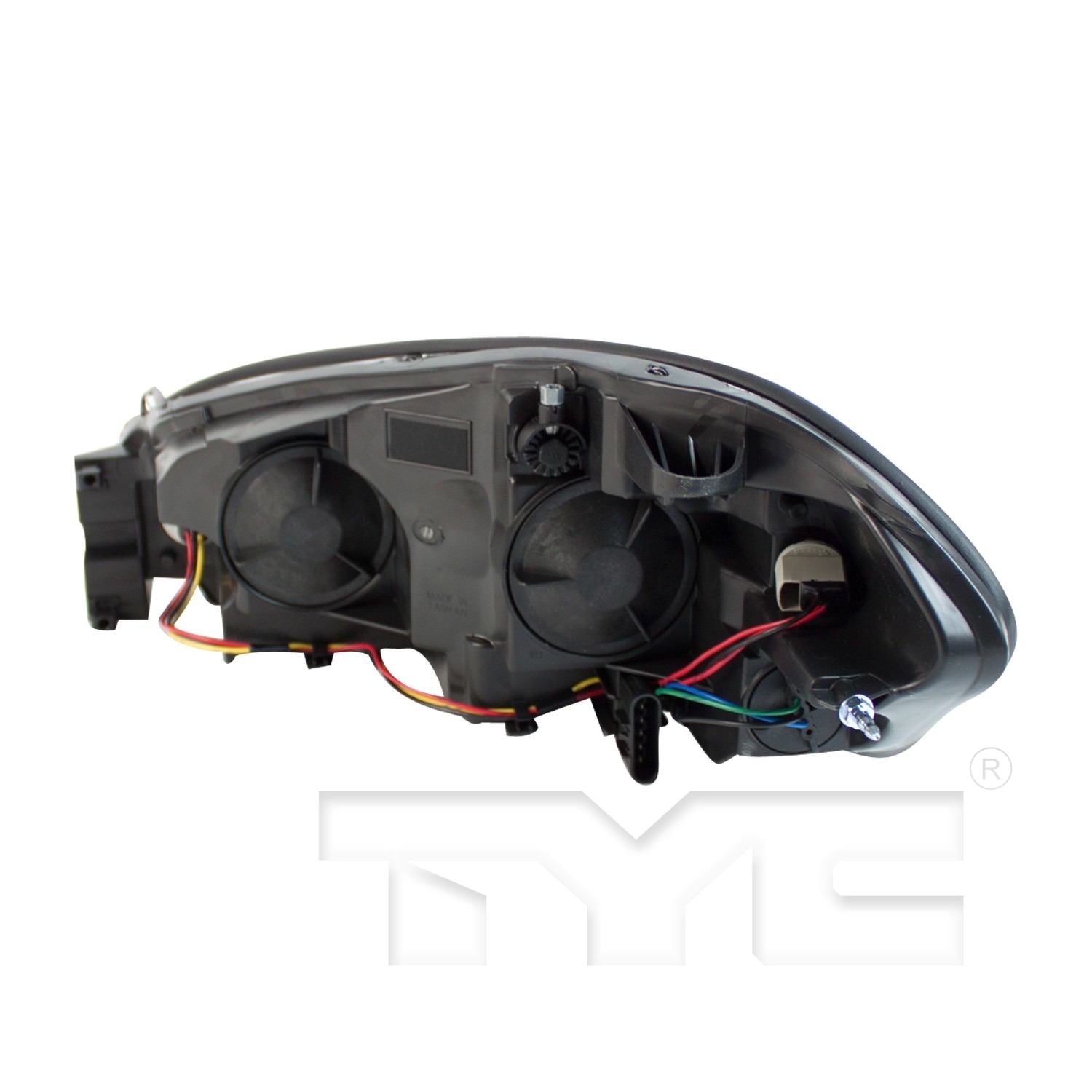 Back View of Right Headlight Assembly TYC 20-6745-00