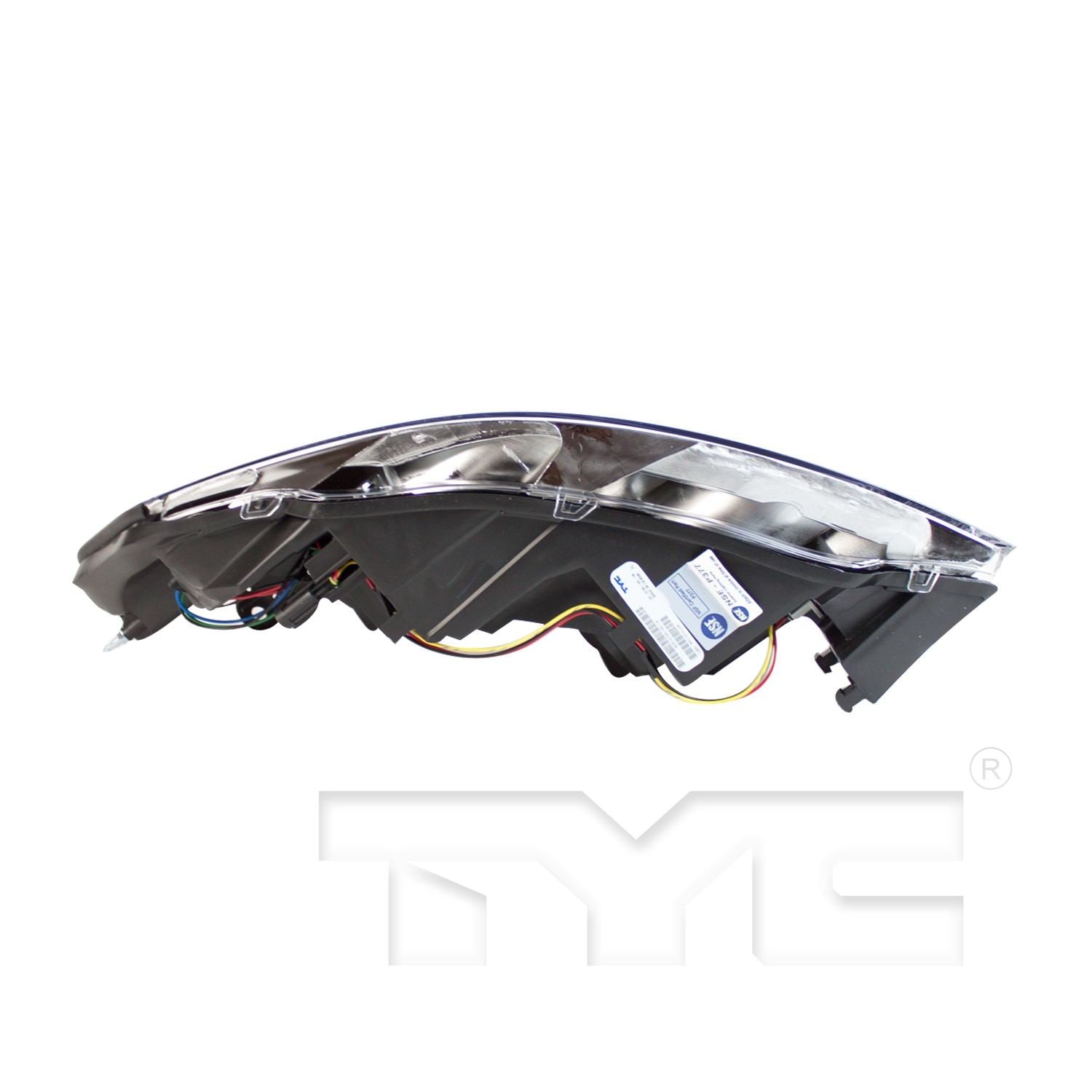 Bottom View of Right Headlight Assembly TYC 20-6745-00