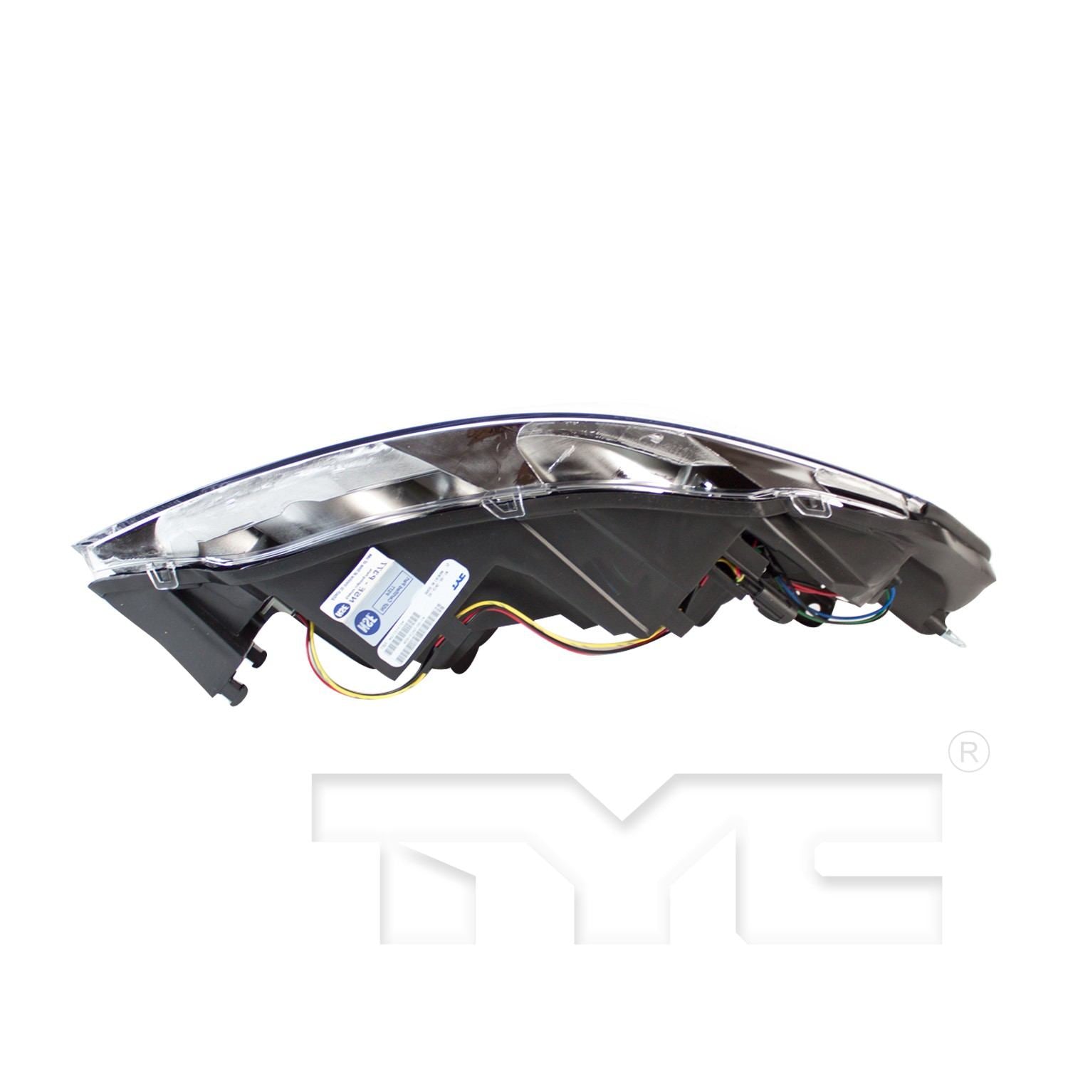 Bottom View of Left Headlight Assembly TYC 20-6746-00