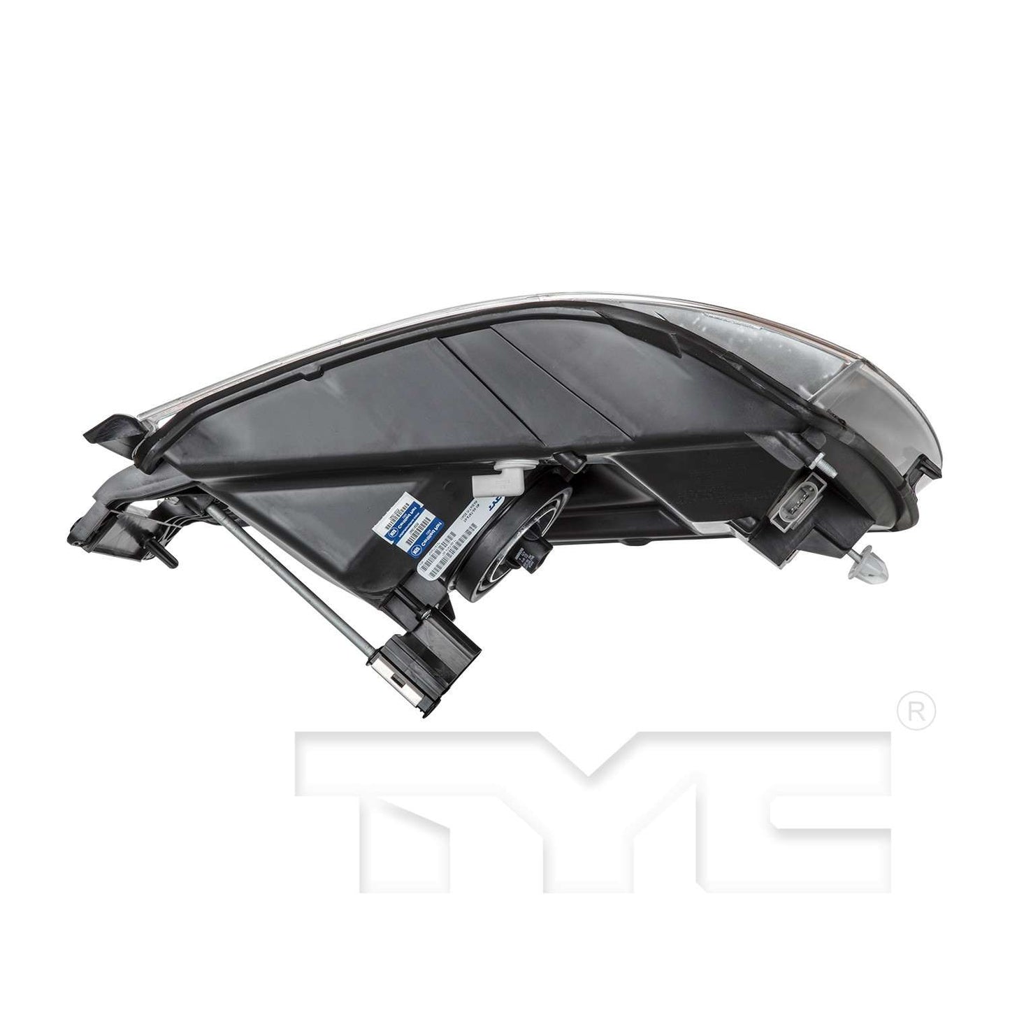 Bottom View of Left Headlight Assembly TYC 20-6748-00