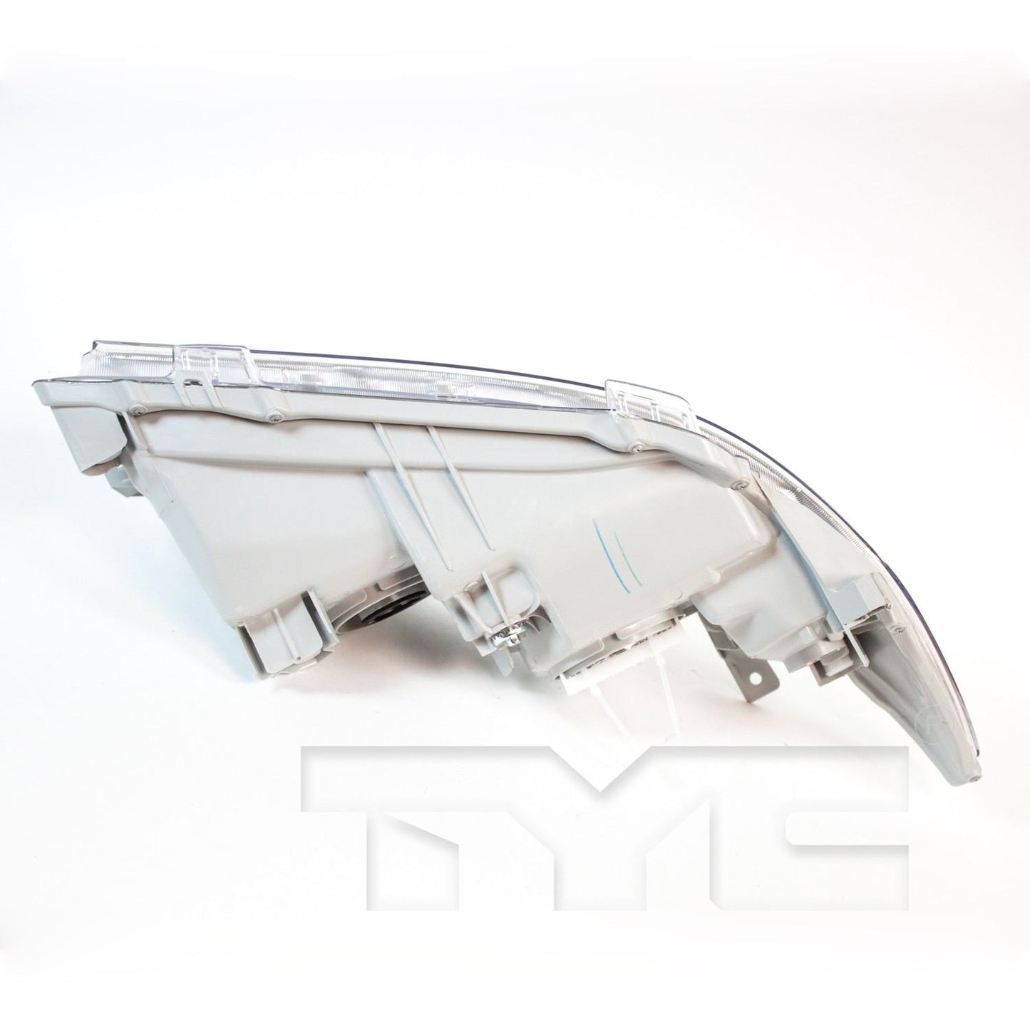 Bottom View of Left Headlight Assembly TYC 20-6758-01