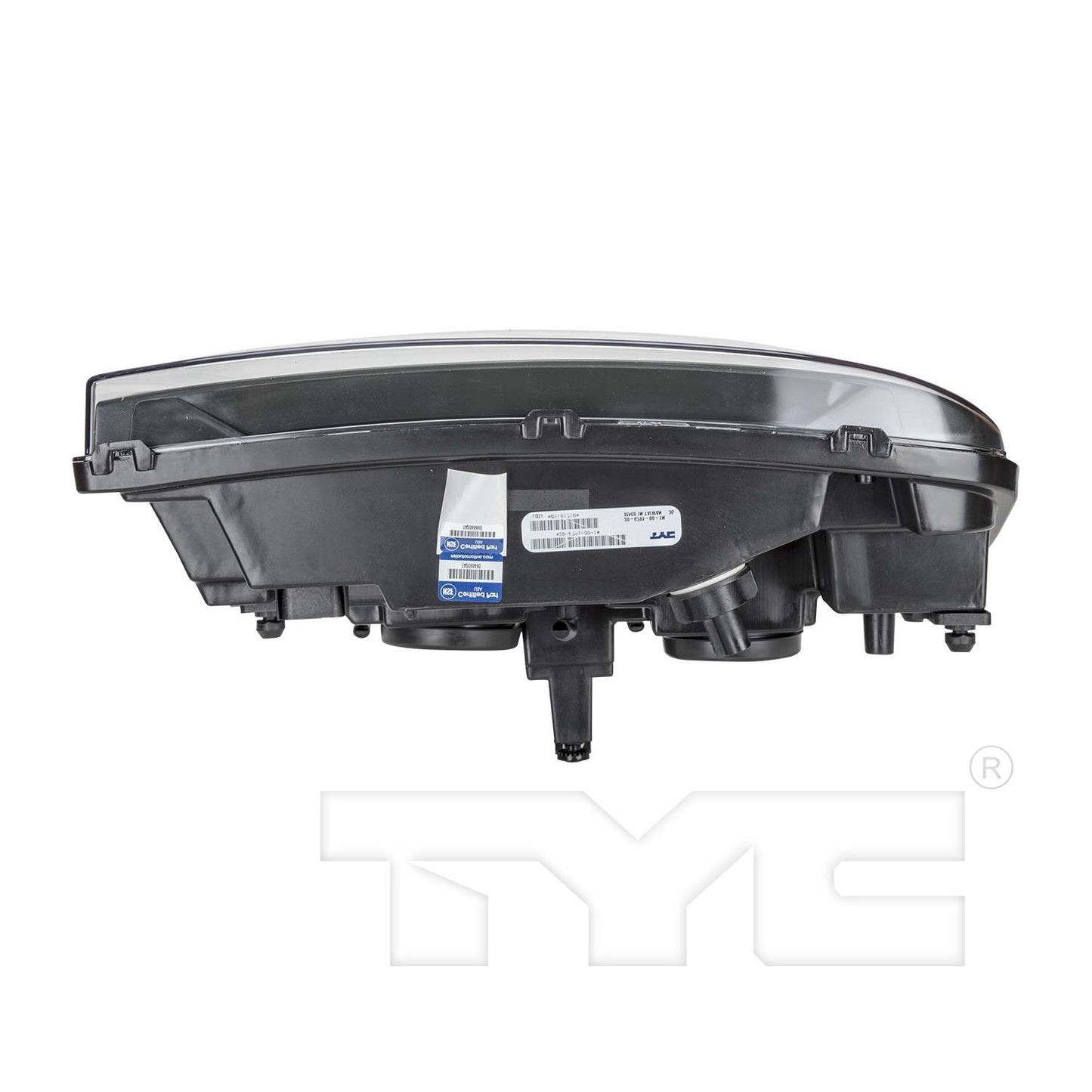 Bottom View of Headlight Assembly TYC 20-6792-00