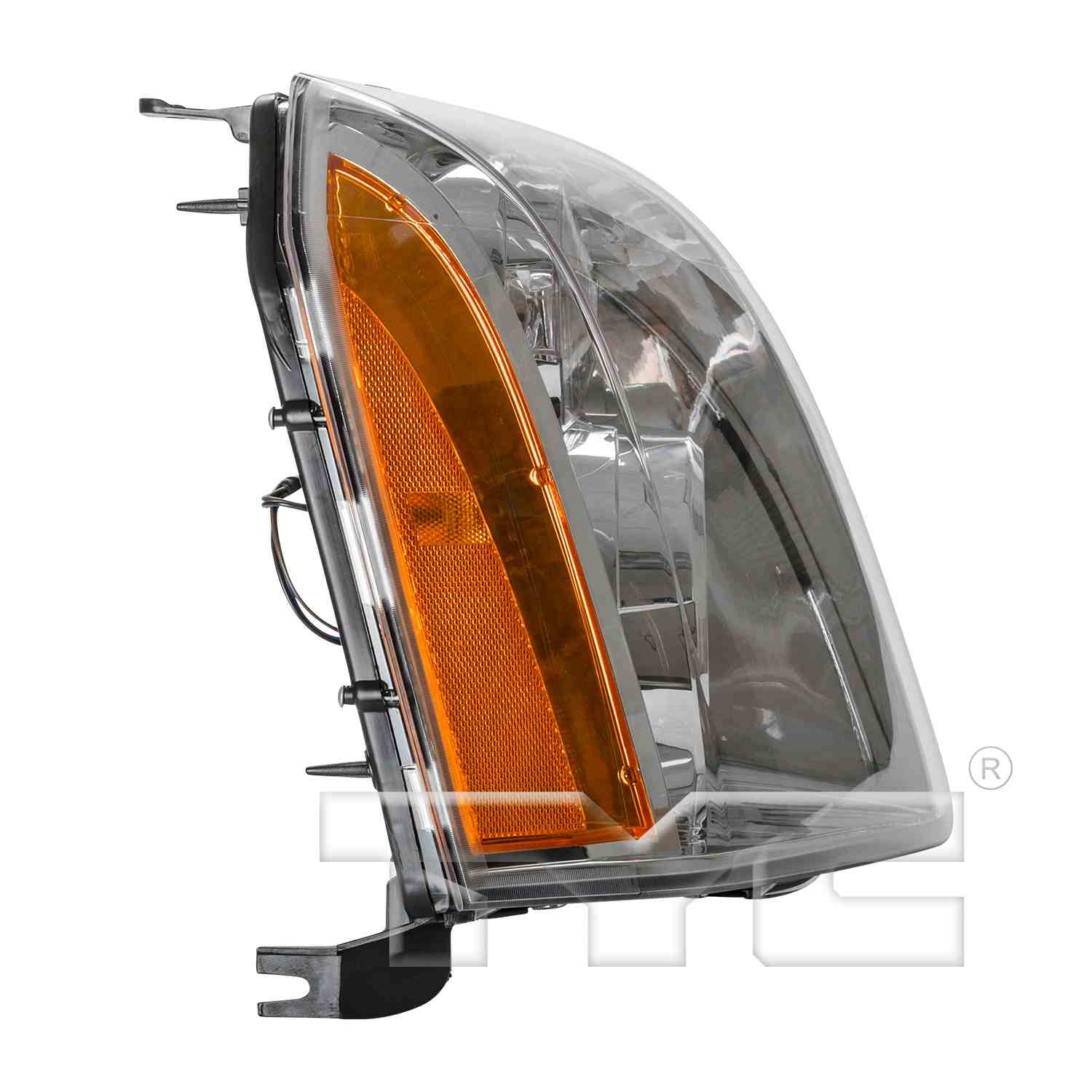 Side View of Right Headlight Assembly TYC 20-6801-00