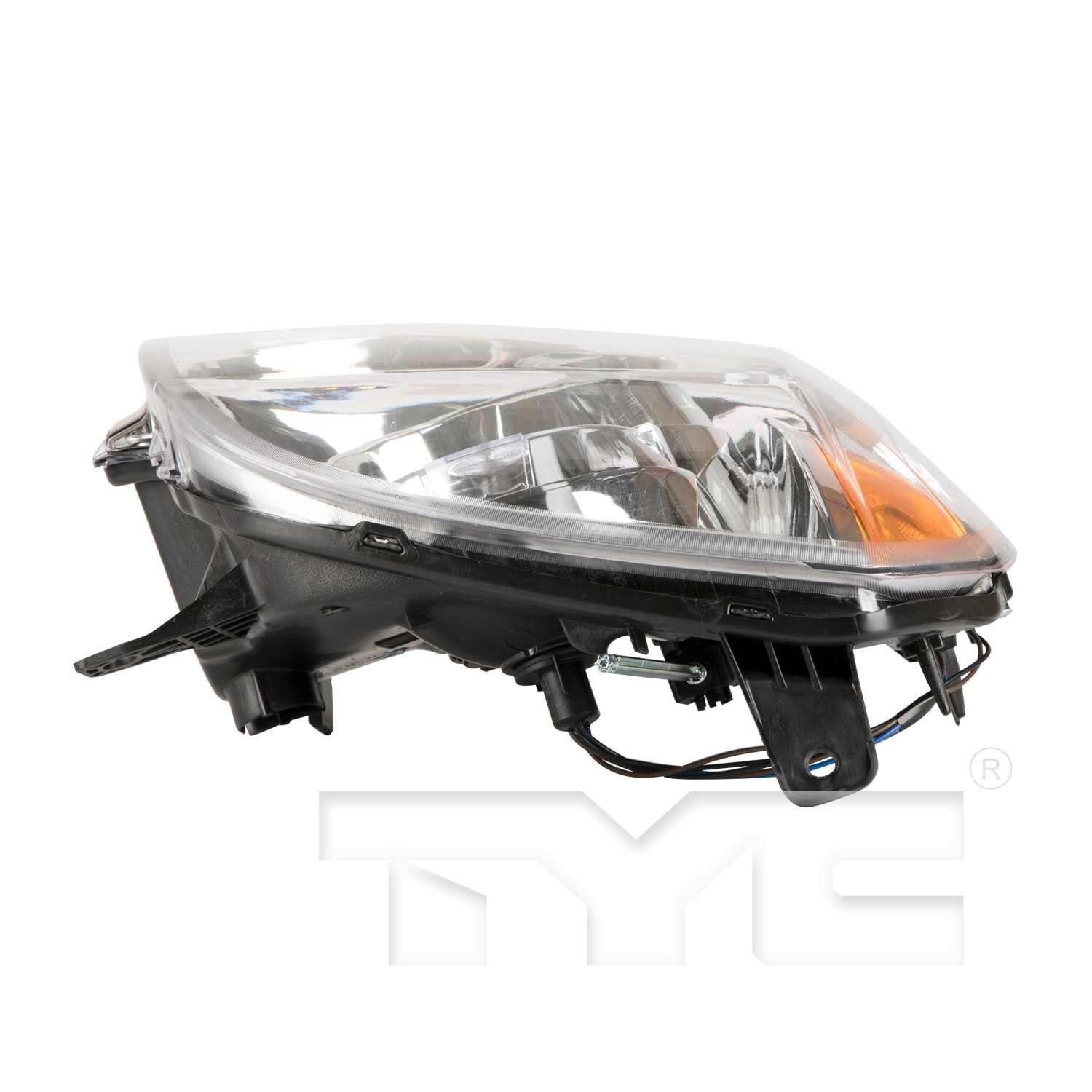 Top View of Right Headlight Assembly TYC 20-6801-00