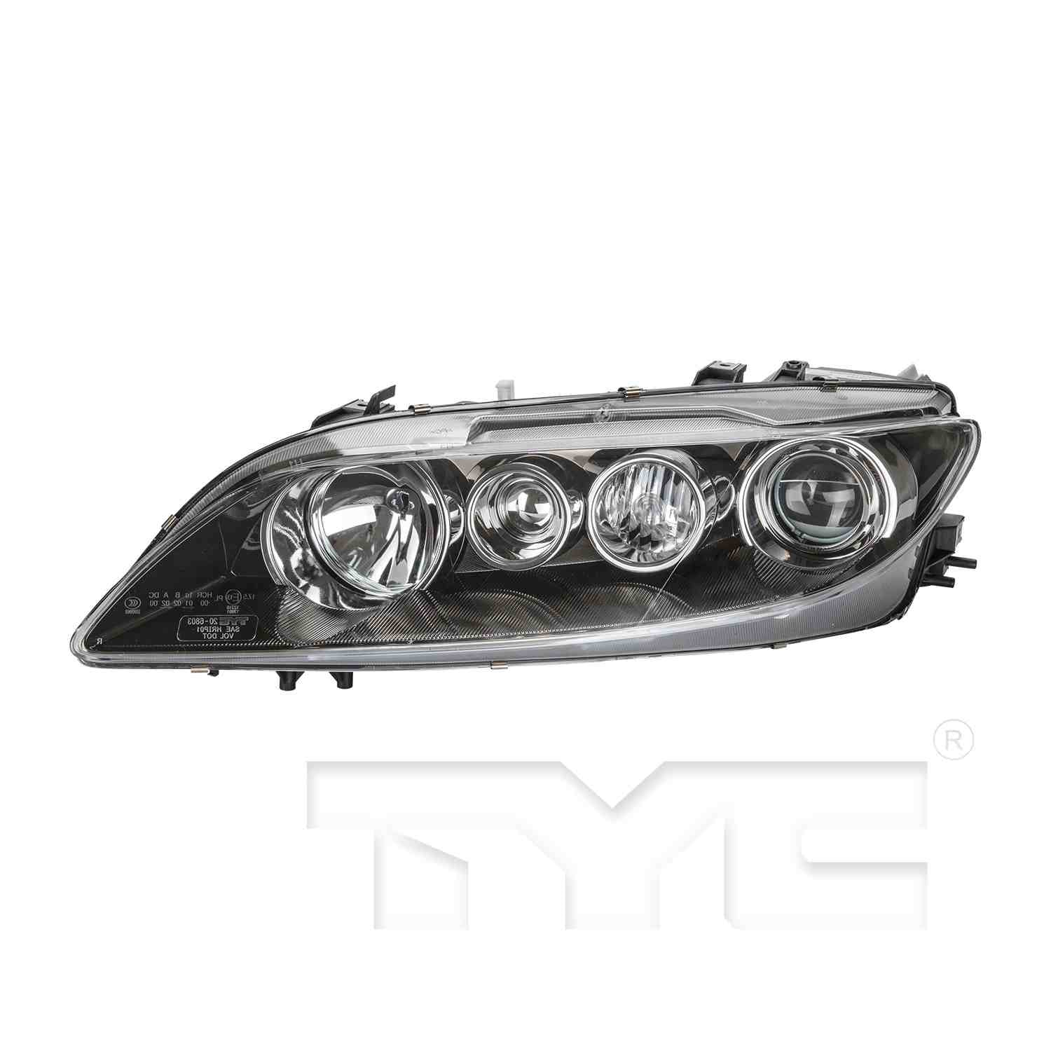 Front View of Headlight Assembly TYC 20-6804-01