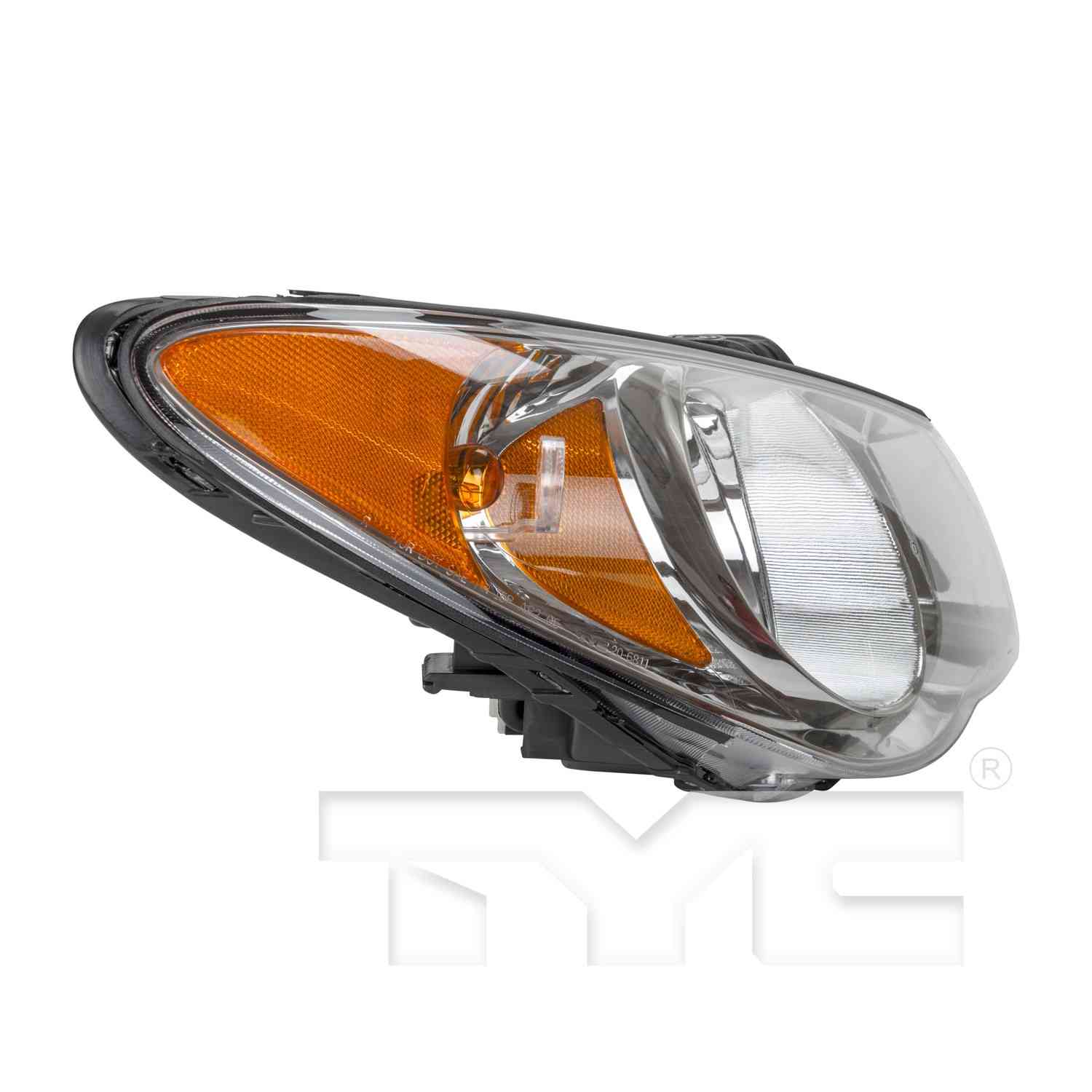 Side View of Headlight Assembly TYC 20-6811-90