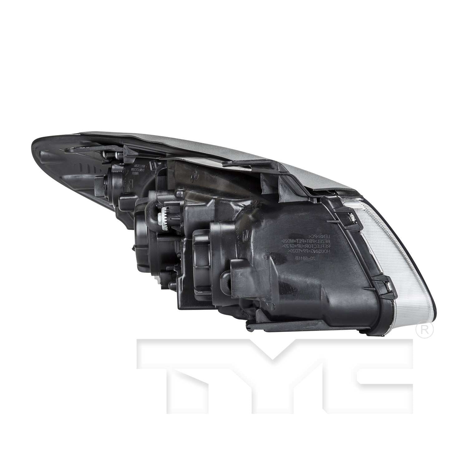 Angle View of Left Headlight Assembly TYC 20-6812-00