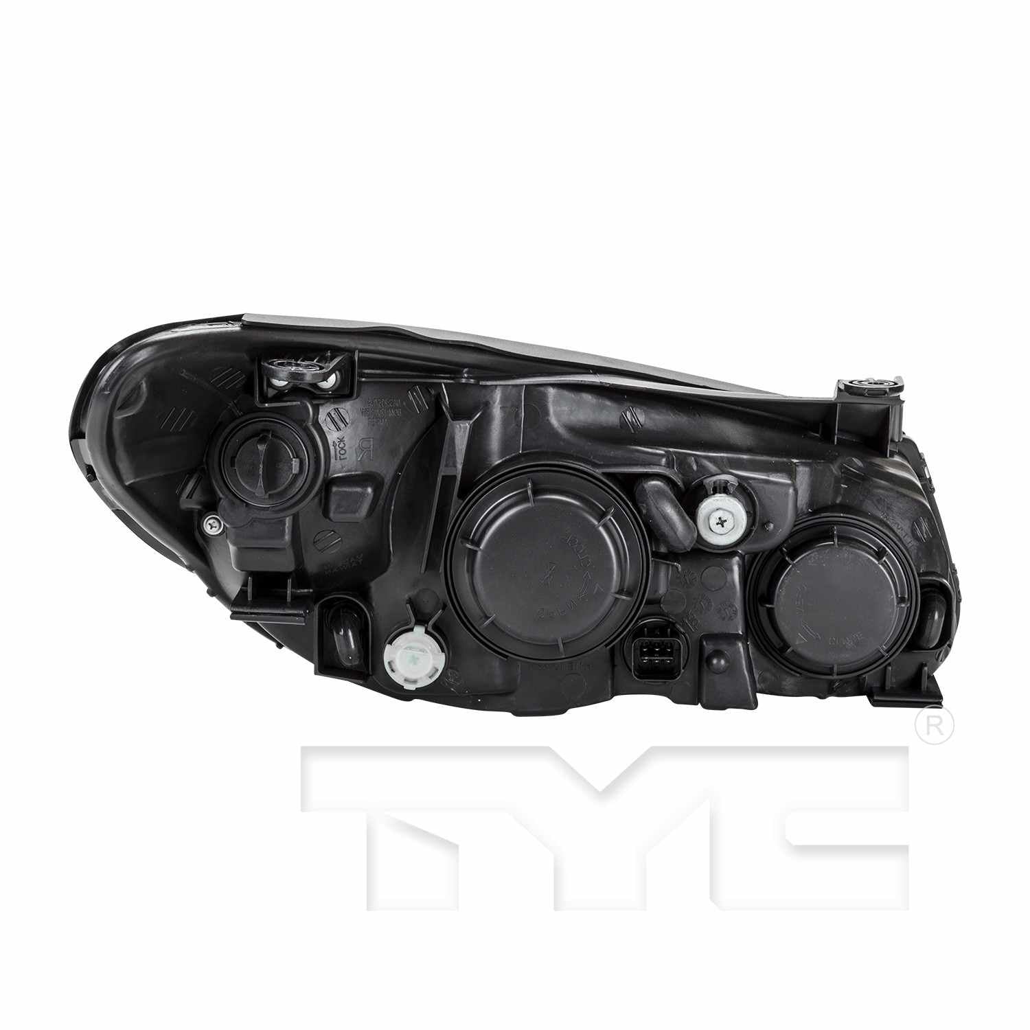 Back View of Left Headlight Assembly TYC 20-6812-00