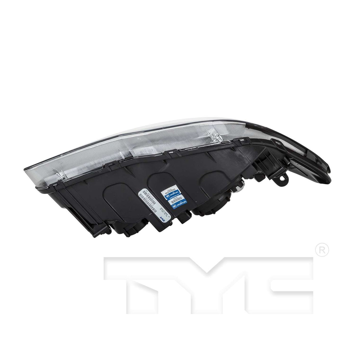 Bottom View of Left Headlight Assembly TYC 20-6812-00