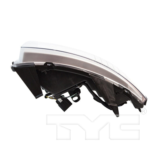 Top View of Left Headlight Assembly TYC 20-6818-00