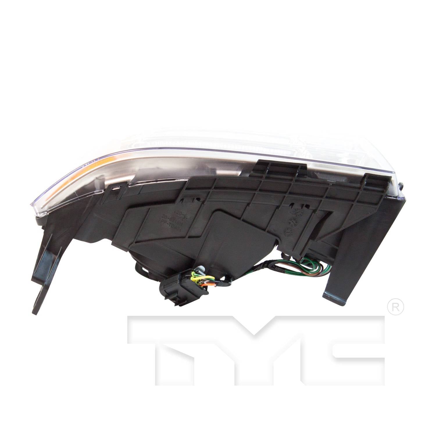 Bottom View of Right Headlight Assembly TYC 20-6819-00