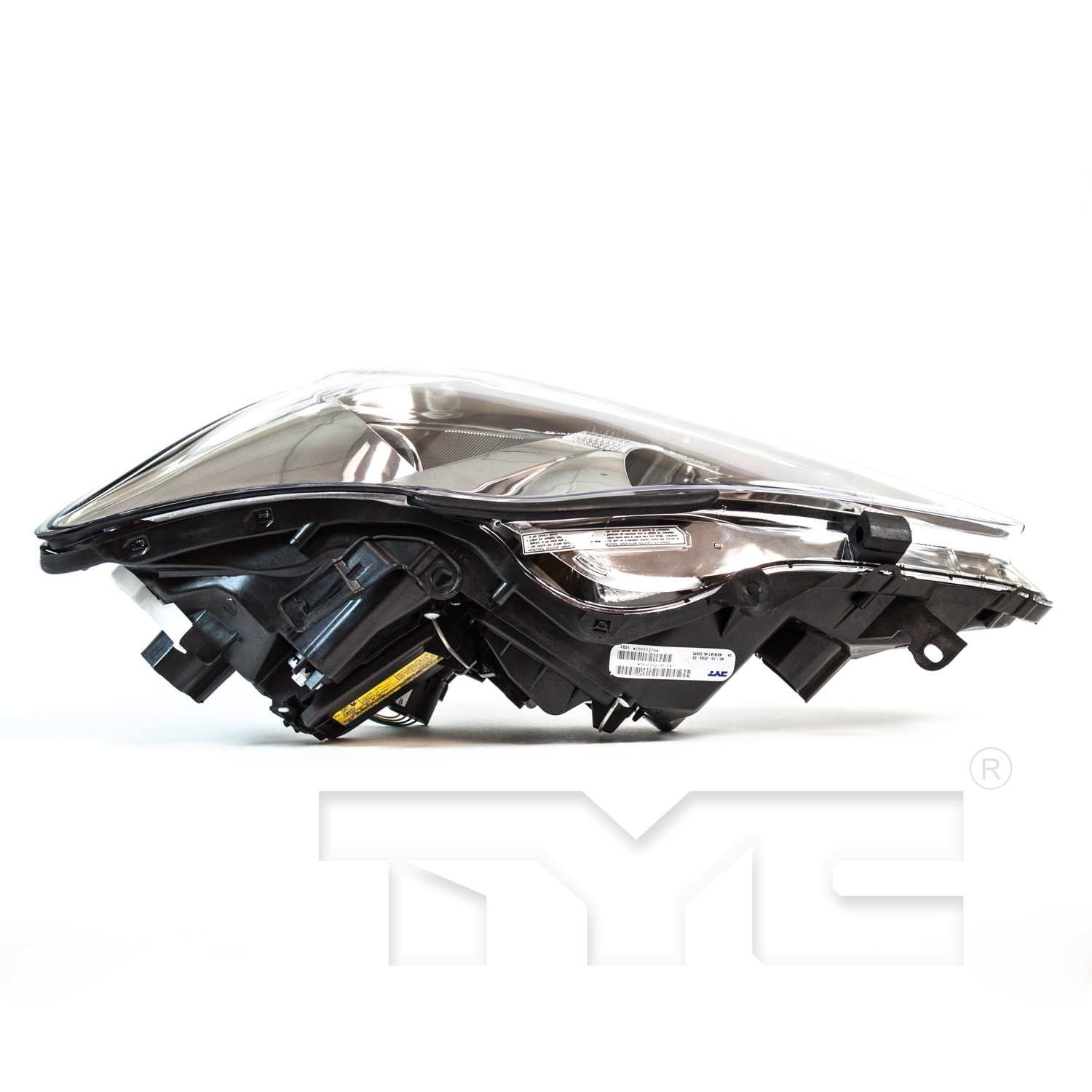 Top View of Left Headlight Assembly TYC 20-6826-01