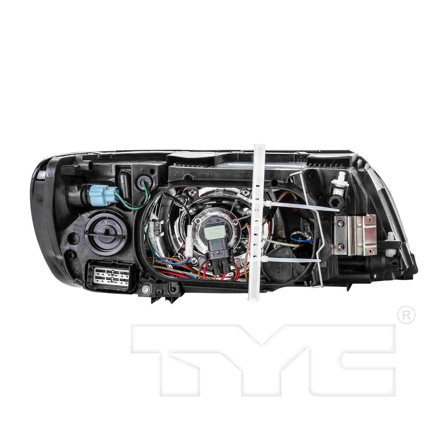 Back View of Left Headlight Assembly TYC 20-6858-00