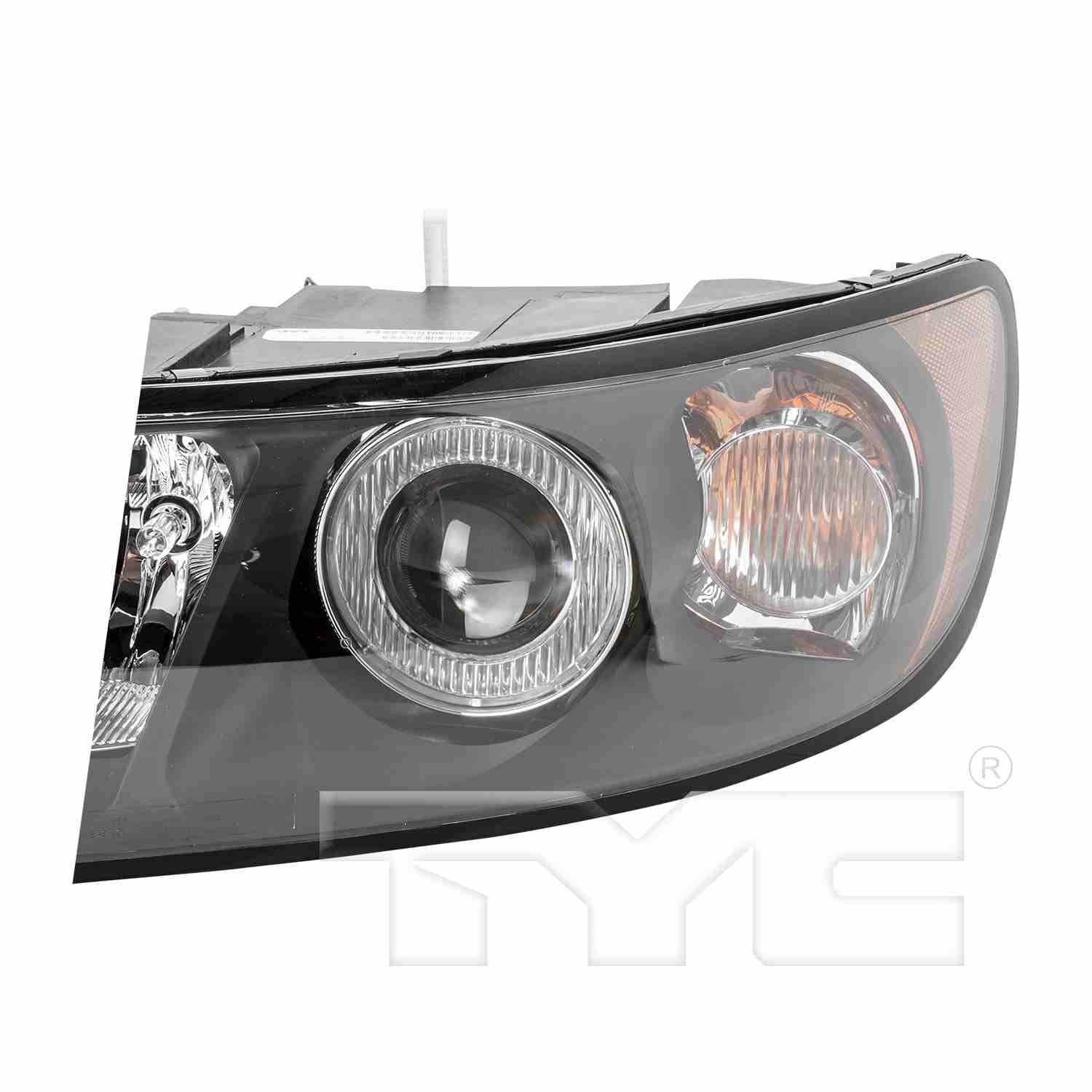 Front View of Left Headlight Assembly TYC 20-6858-00