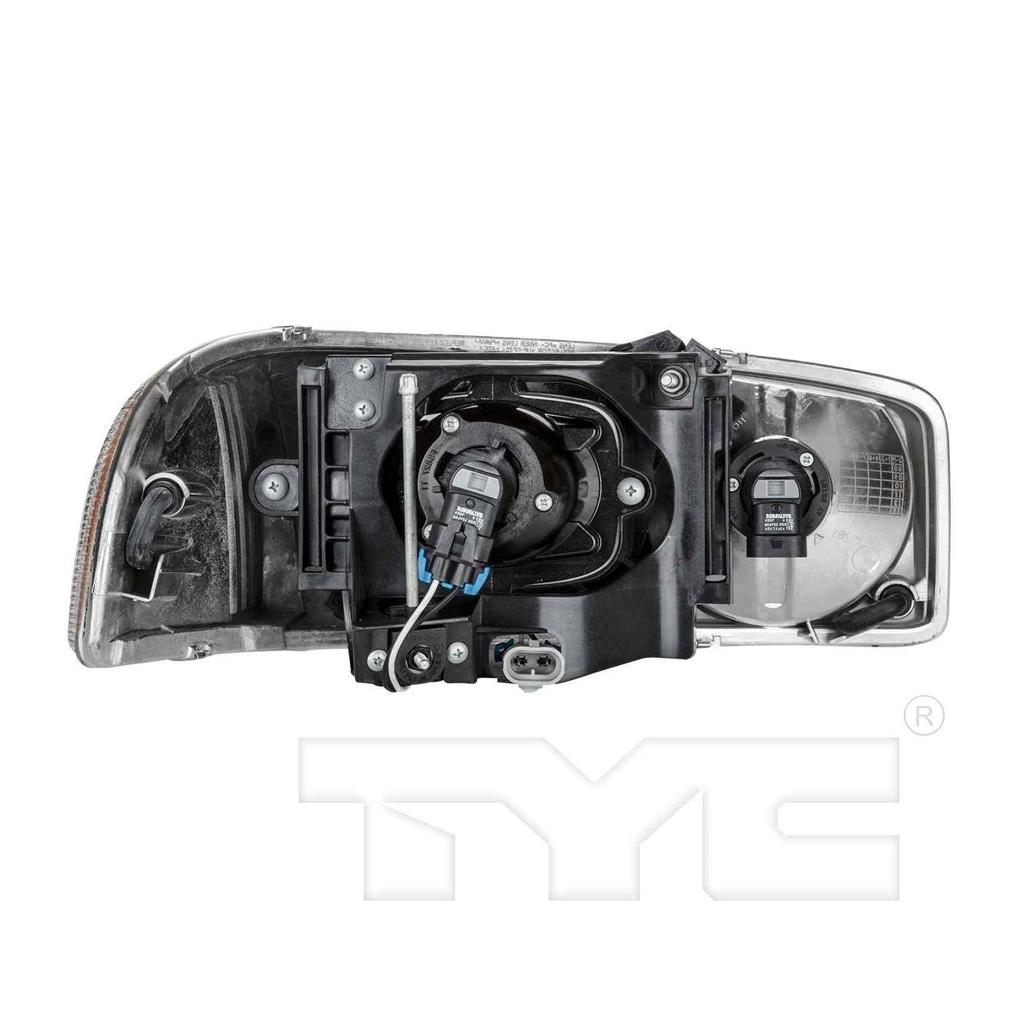 Back View of Left Headlight Assembly TYC 20-6860-00