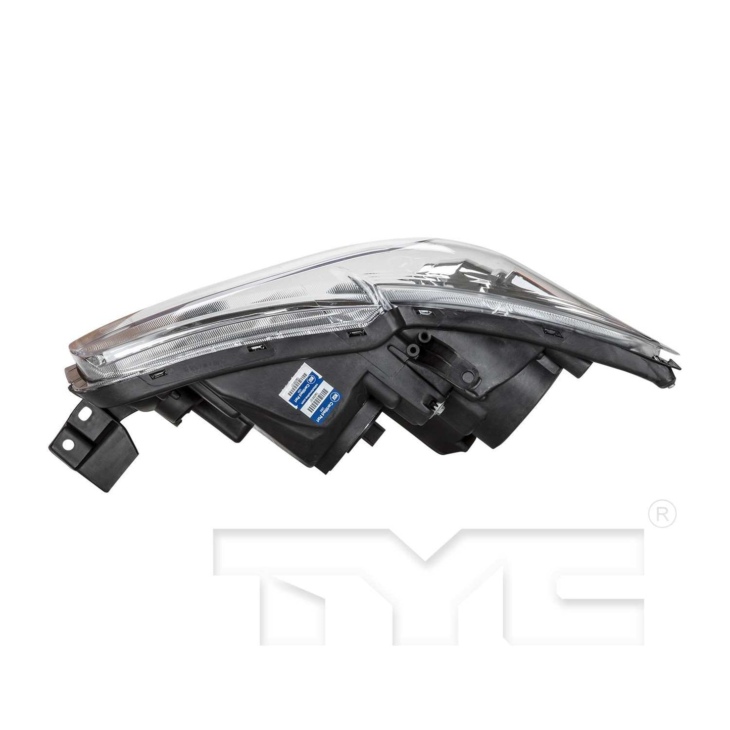 Top View of Right Headlight Assembly TYC 20-6941-01