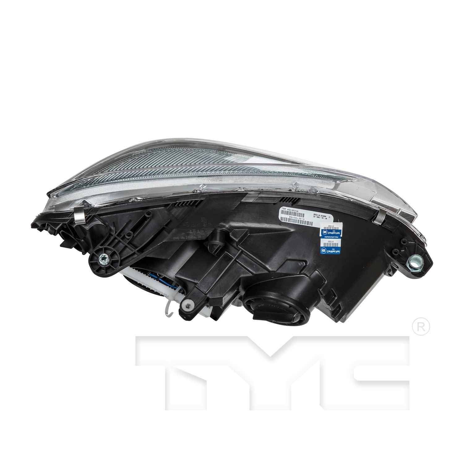 Top View of Headlight Assembly TYC 20-6998-00