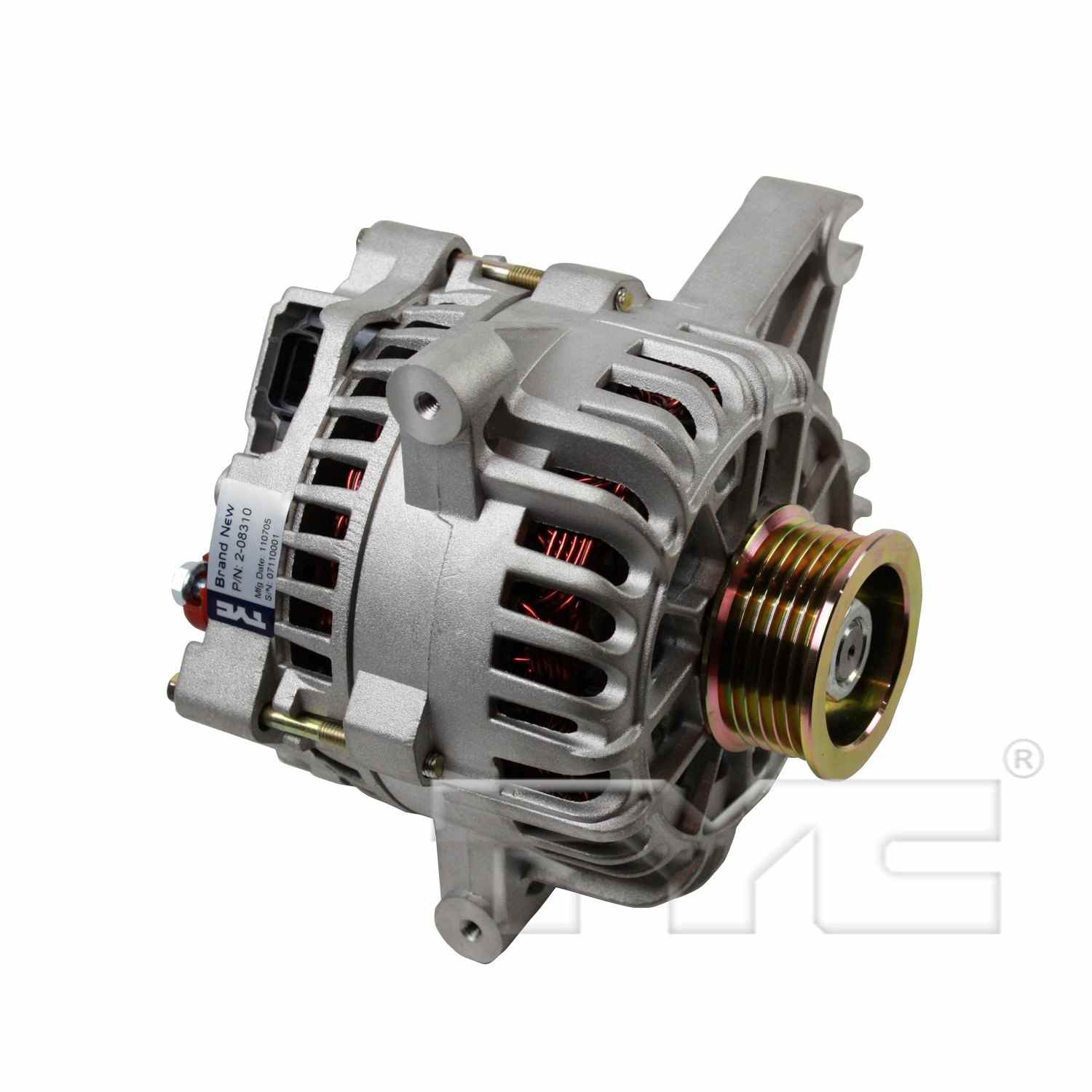 Side View of Alternator TYC 2-08310