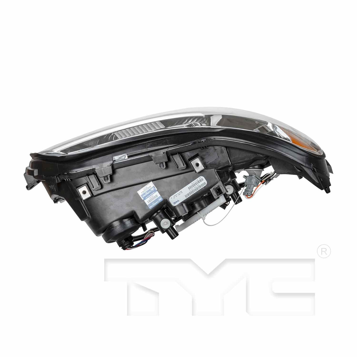 Top View of Right Headlight Assembly TYC 20-9081-00