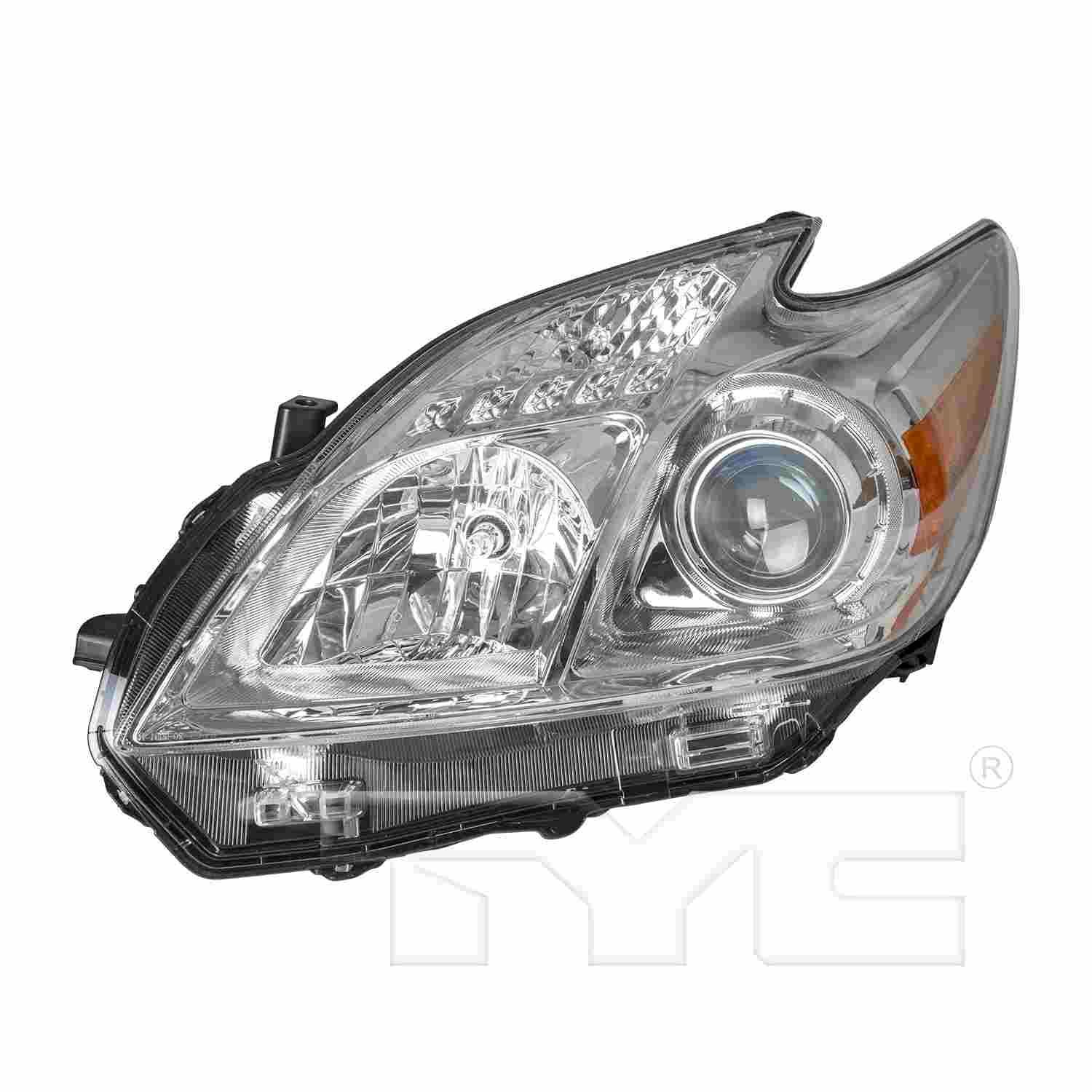 Front View of Left Headlight Assembly TYC 20-9092-90