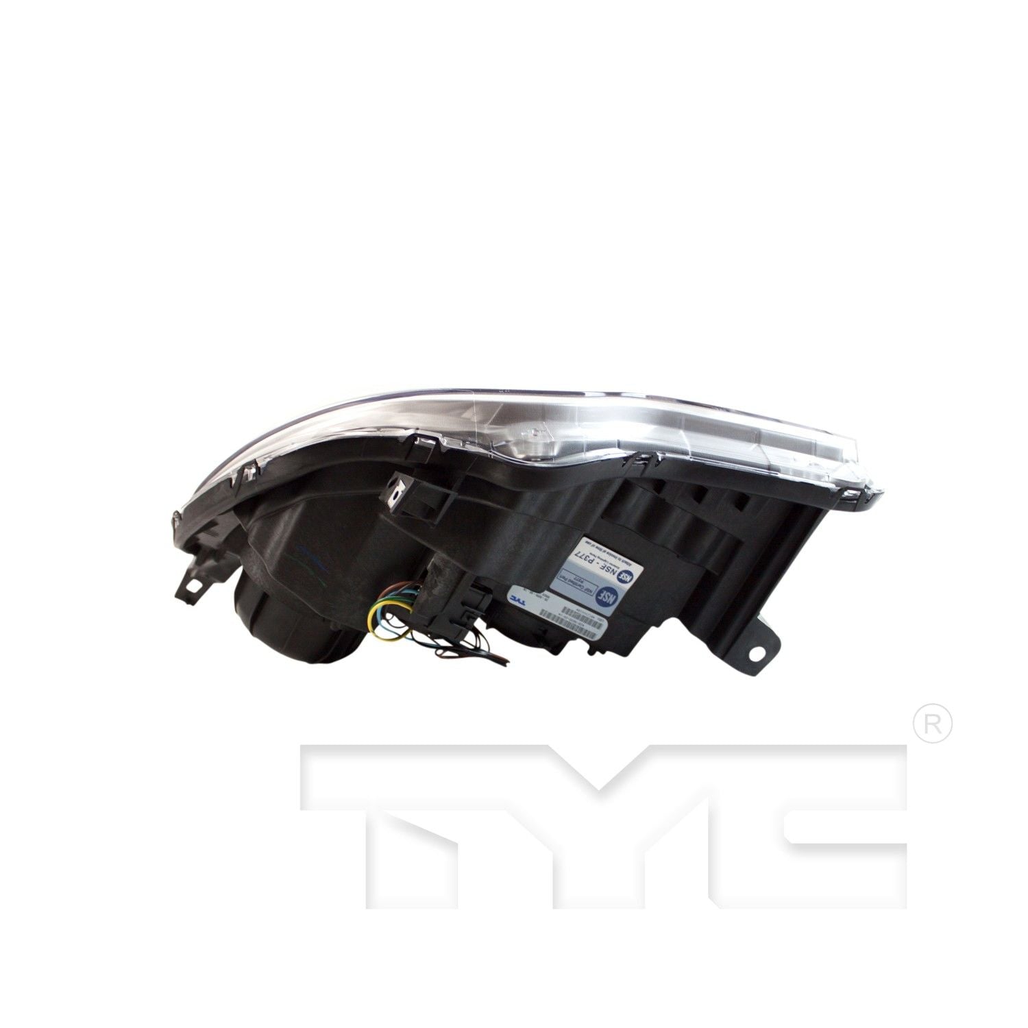 Bottom View of Right Headlight Assembly TYC 20-9095-00-9