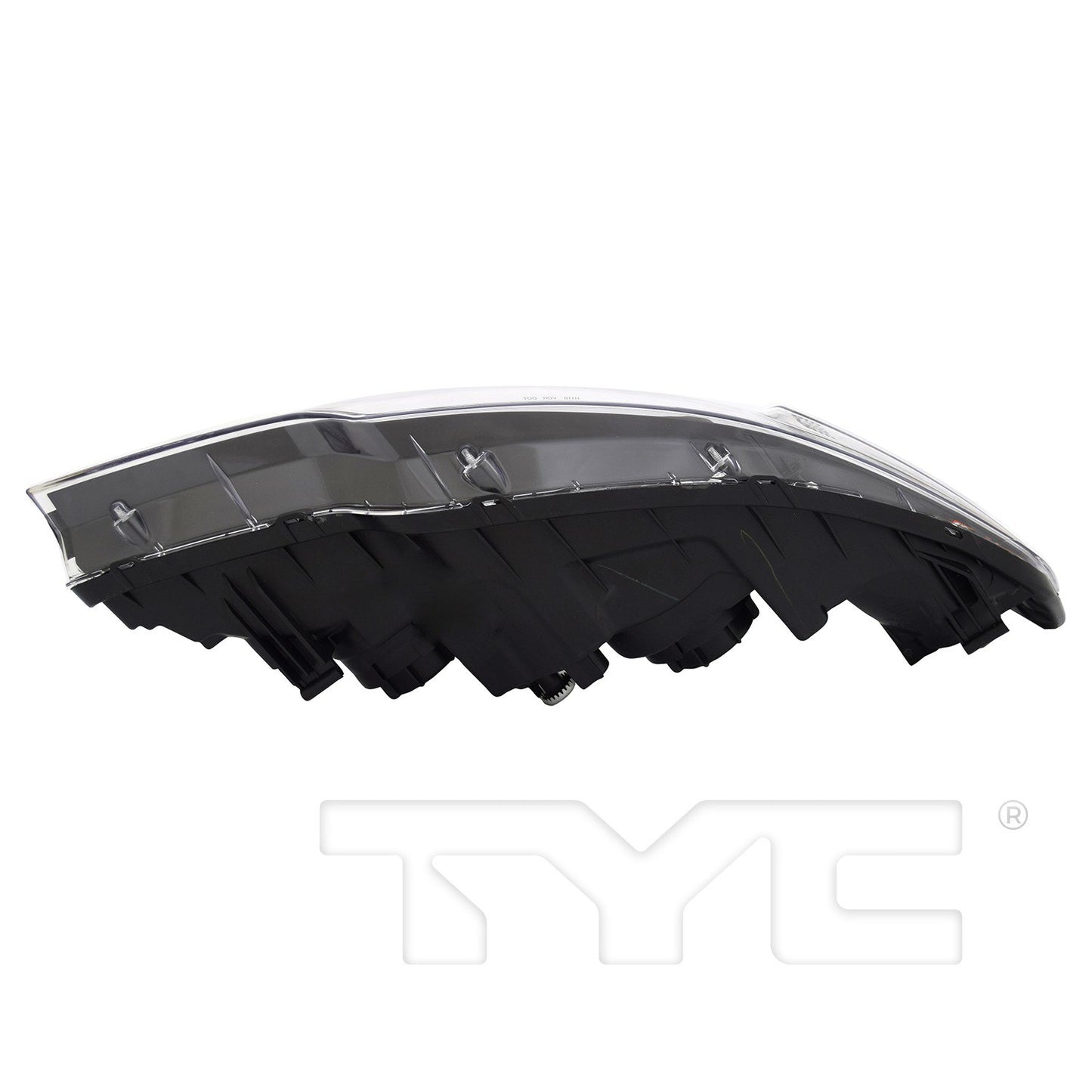 Bottom View of Left Headlight Assembly TYC 20-9118-00-9