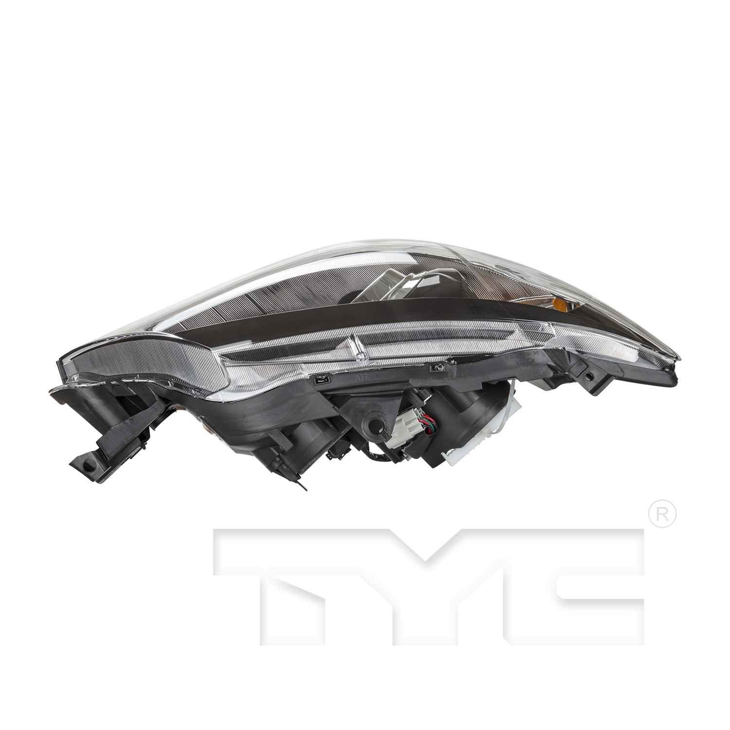 Top View of Right Headlight Assembly TYC 20-9121-90