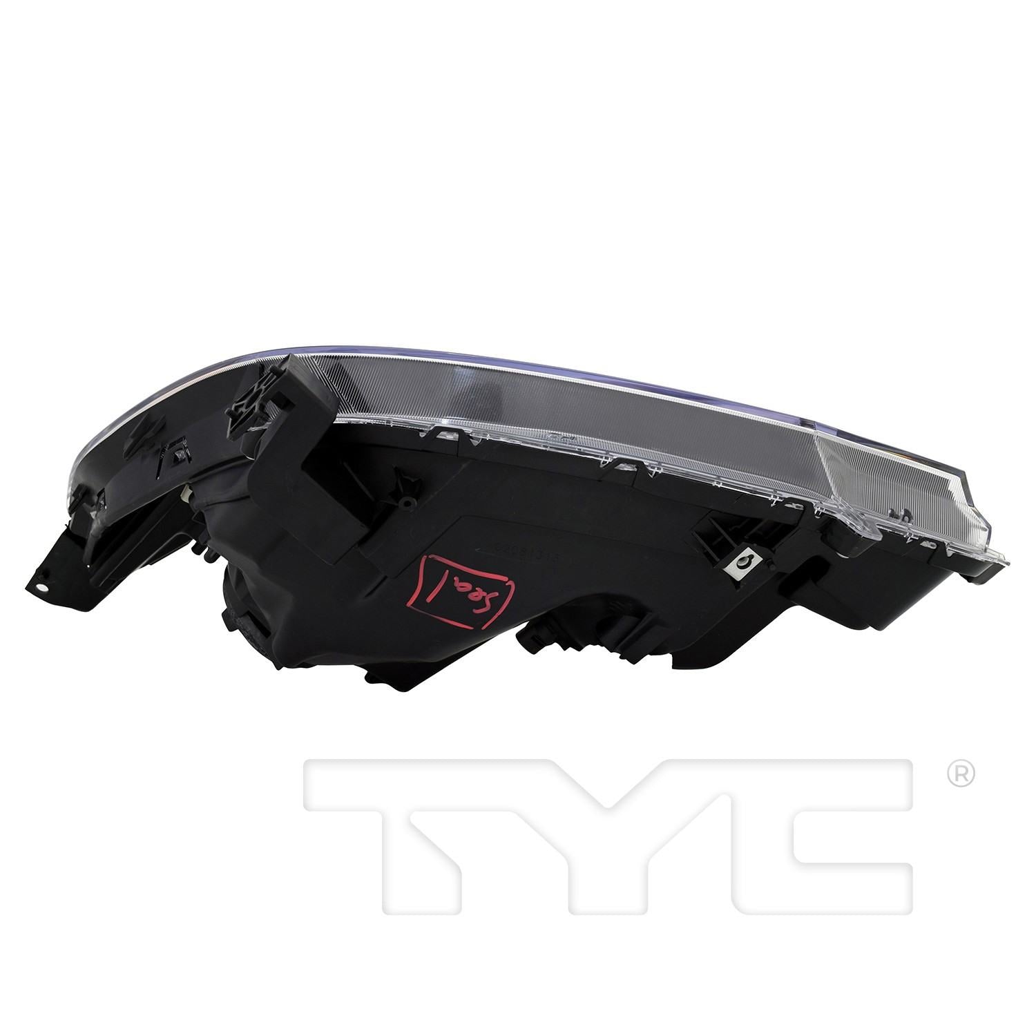 Bottom View of Right Headlight Assembly TYC 20-9243-00-9