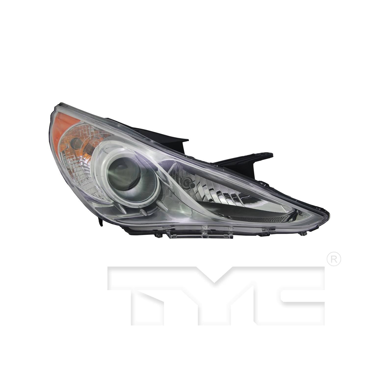 Front View of Right Headlight Assembly TYC 20-9255-00-9