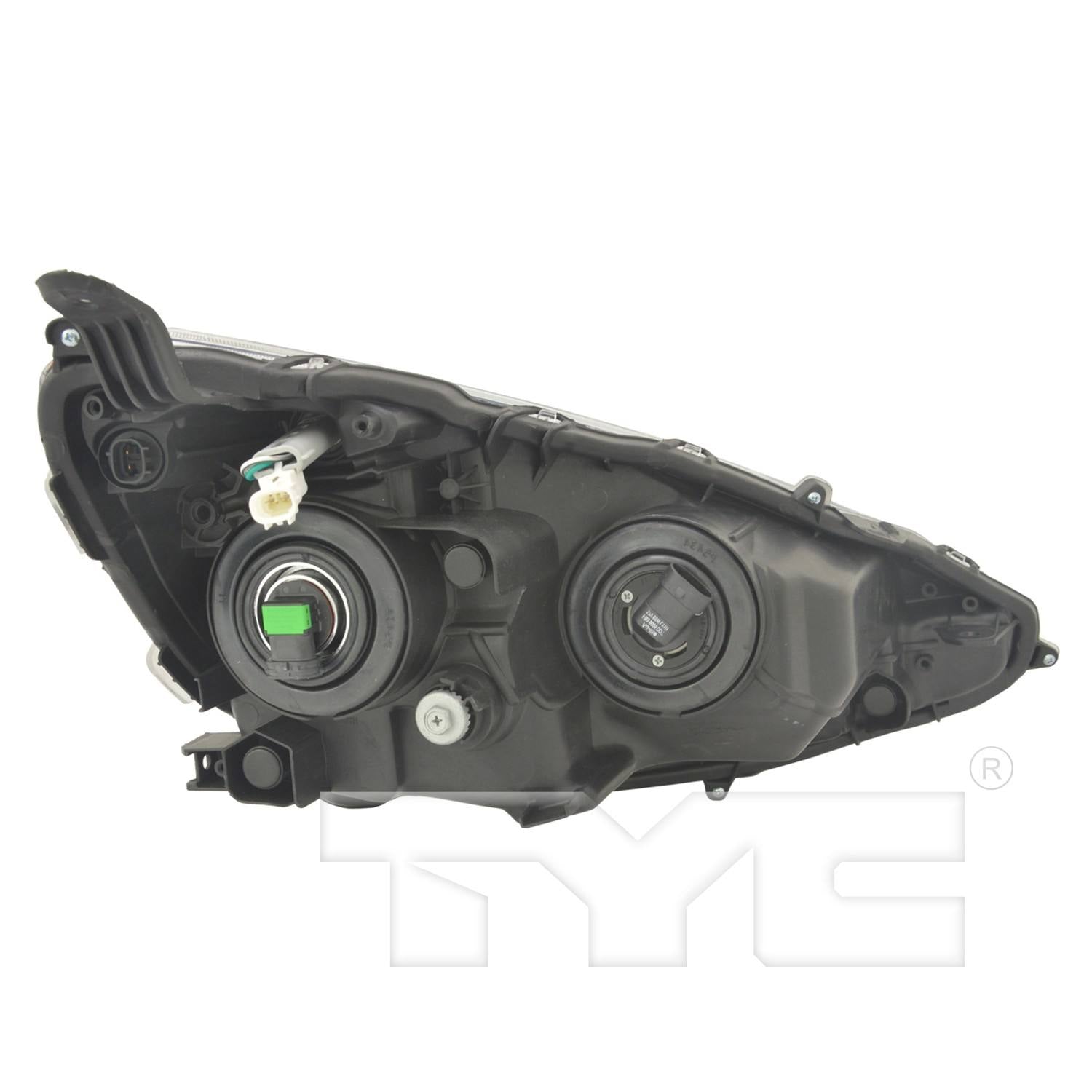 Back View of Left Headlight Assembly TYC 20-9282-00